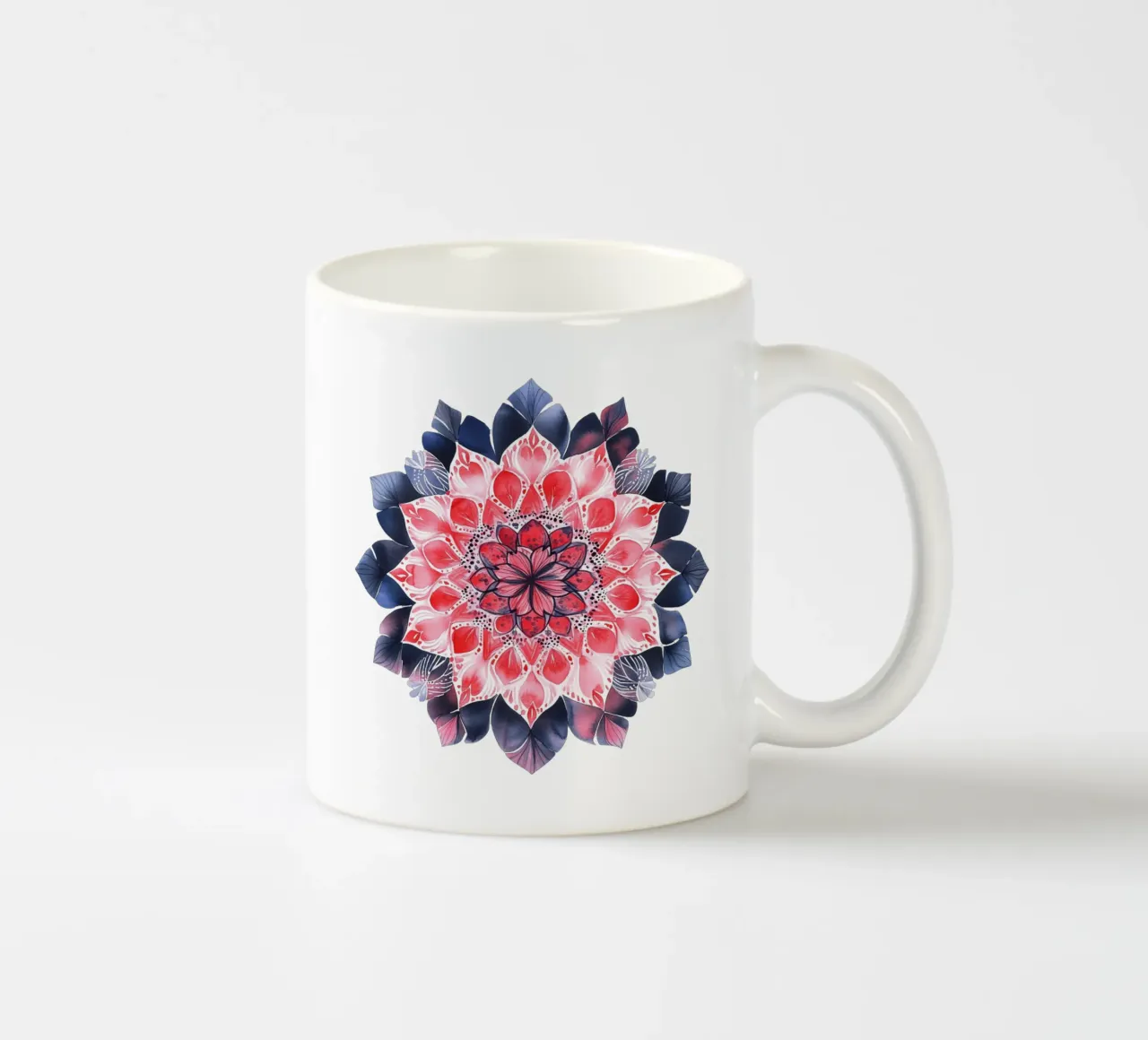 Mandala dell'amore ad acquerello tazza in ceramica da Spiritual Touch