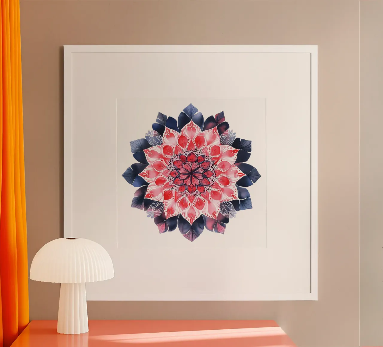 Mandala dell'amore ad acquerello poster da Spiritual Touch