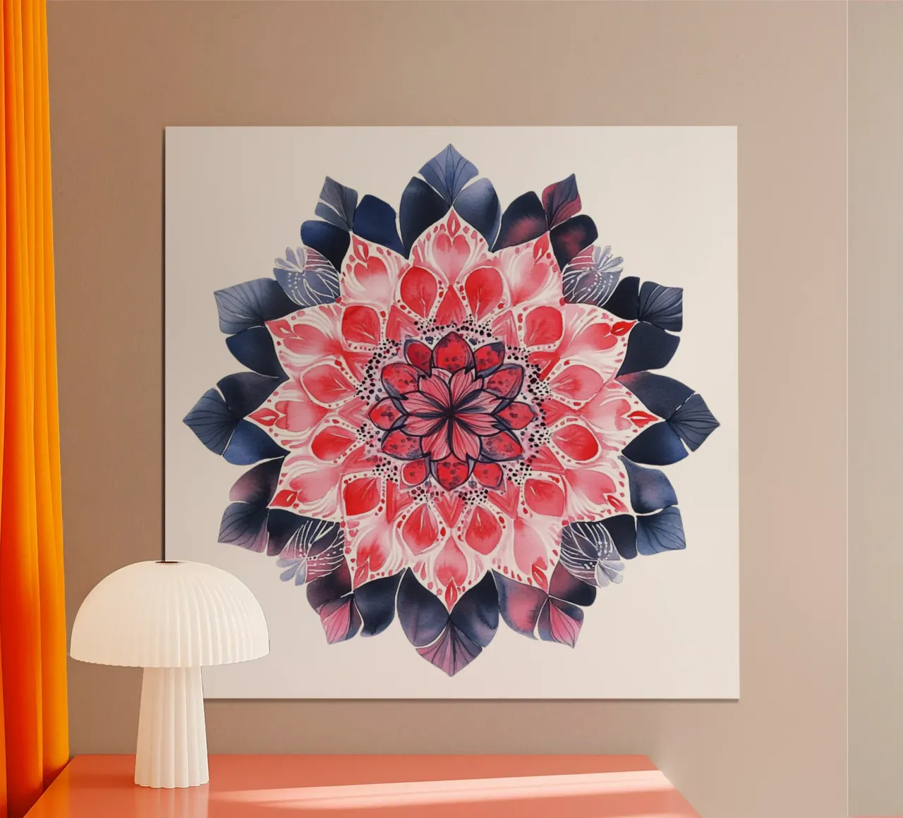 Mandala dell'amore ad acquerello poster da Spiritual Touch