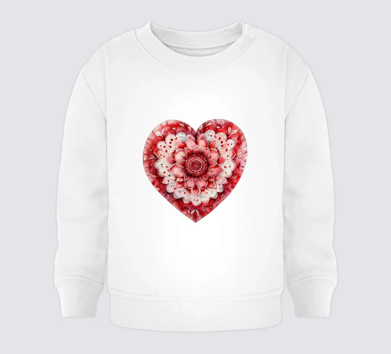 Mandala dell'amore ad acquerello felpa neonato da Spiritual Touch