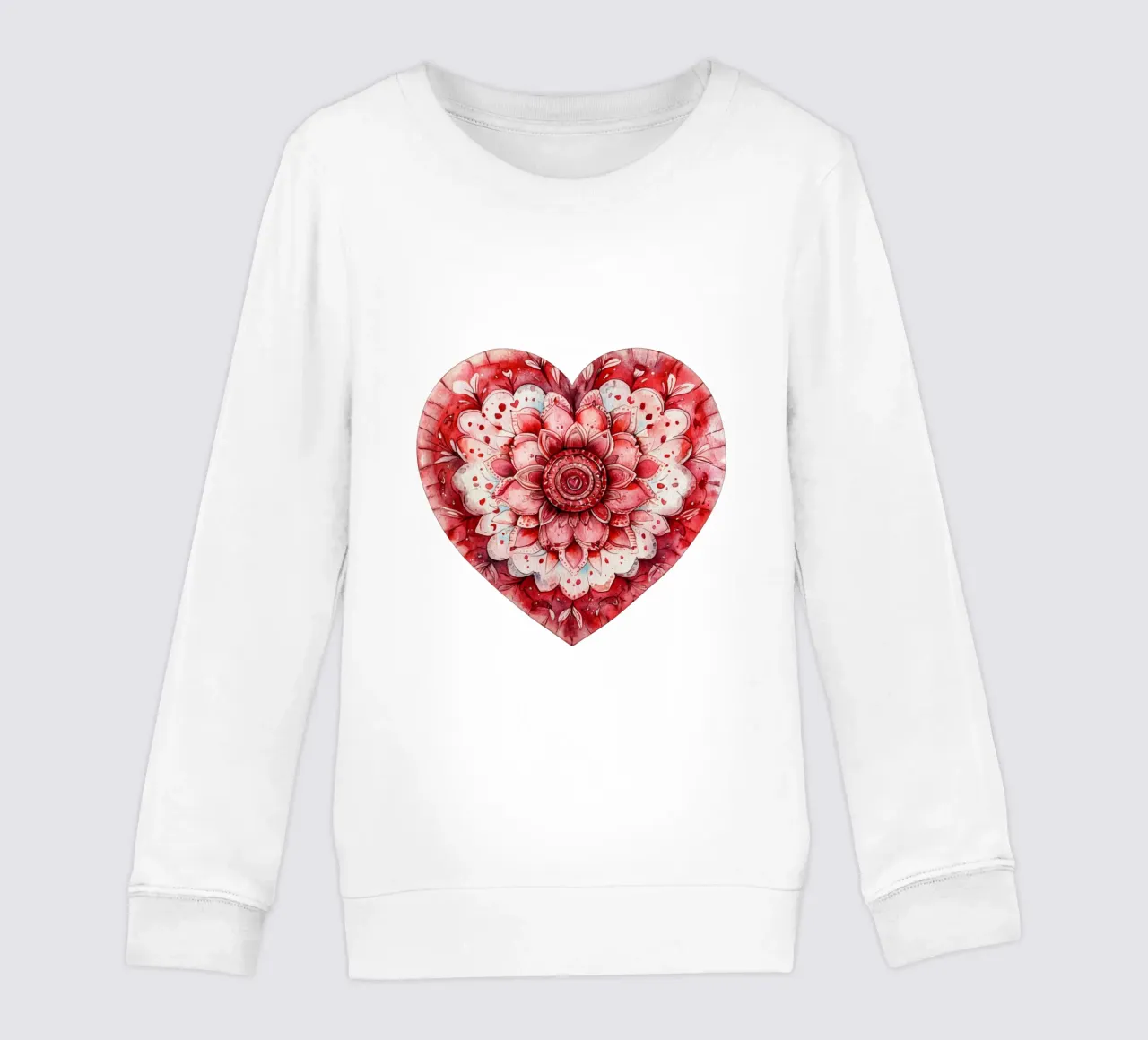 Mandala dell'amore ad acquerello felpa bambino da Spiritual Touch