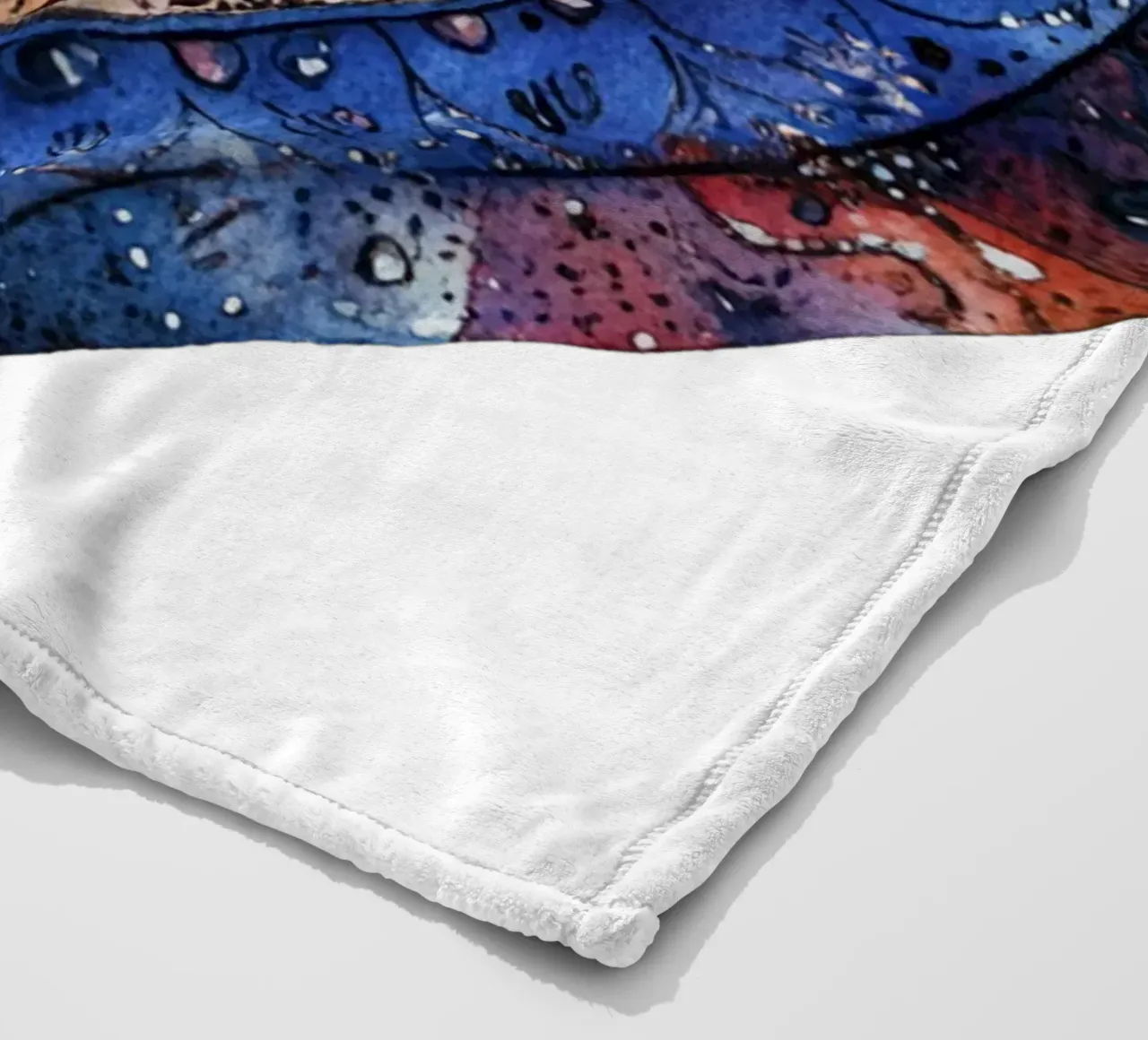 Mandala dell'amore ad acquerello coperta in pile da Spiritual Touch