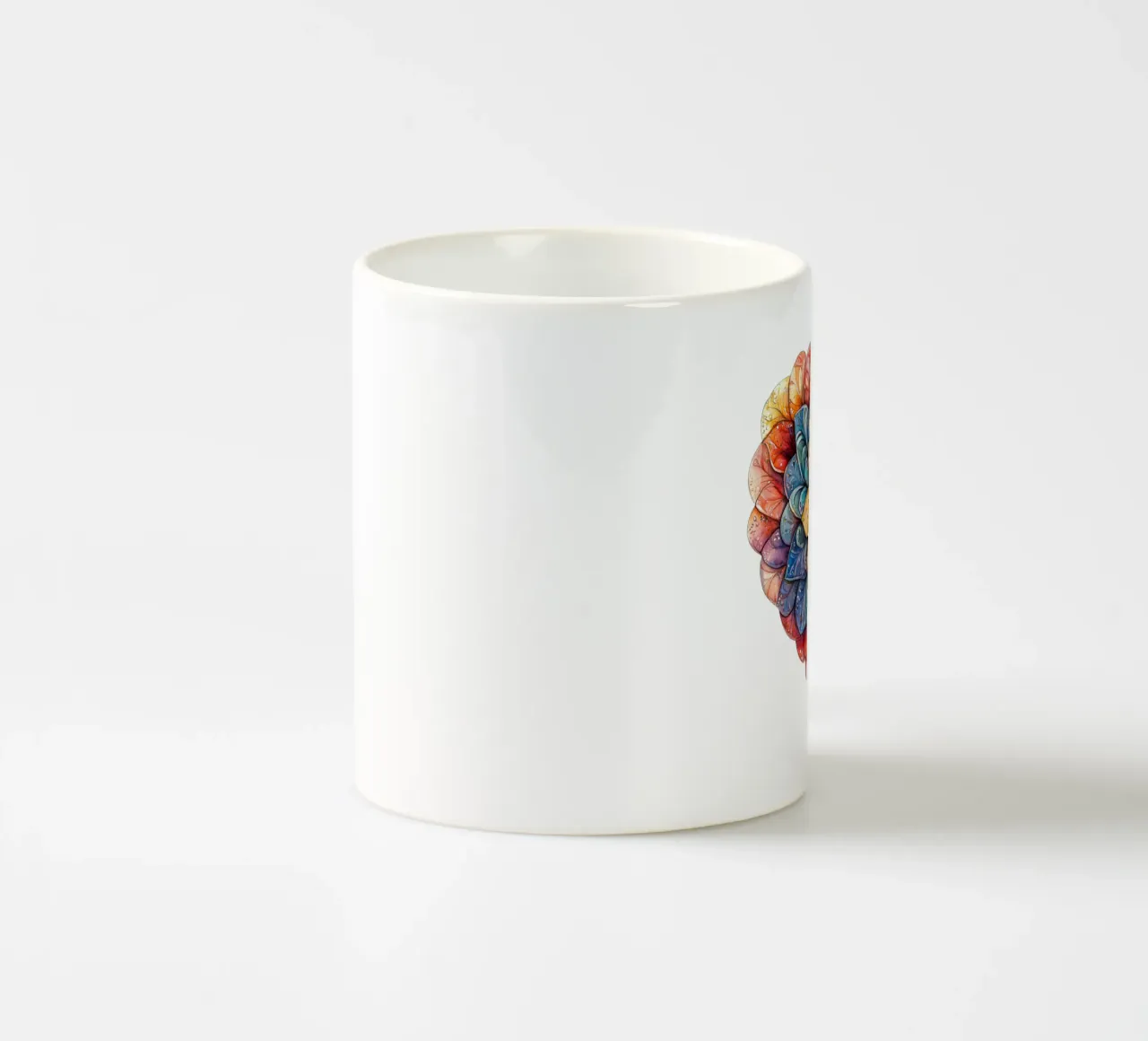 Mandala dell'amore ad acquerello tazza in ceramica da Spiritual Touch