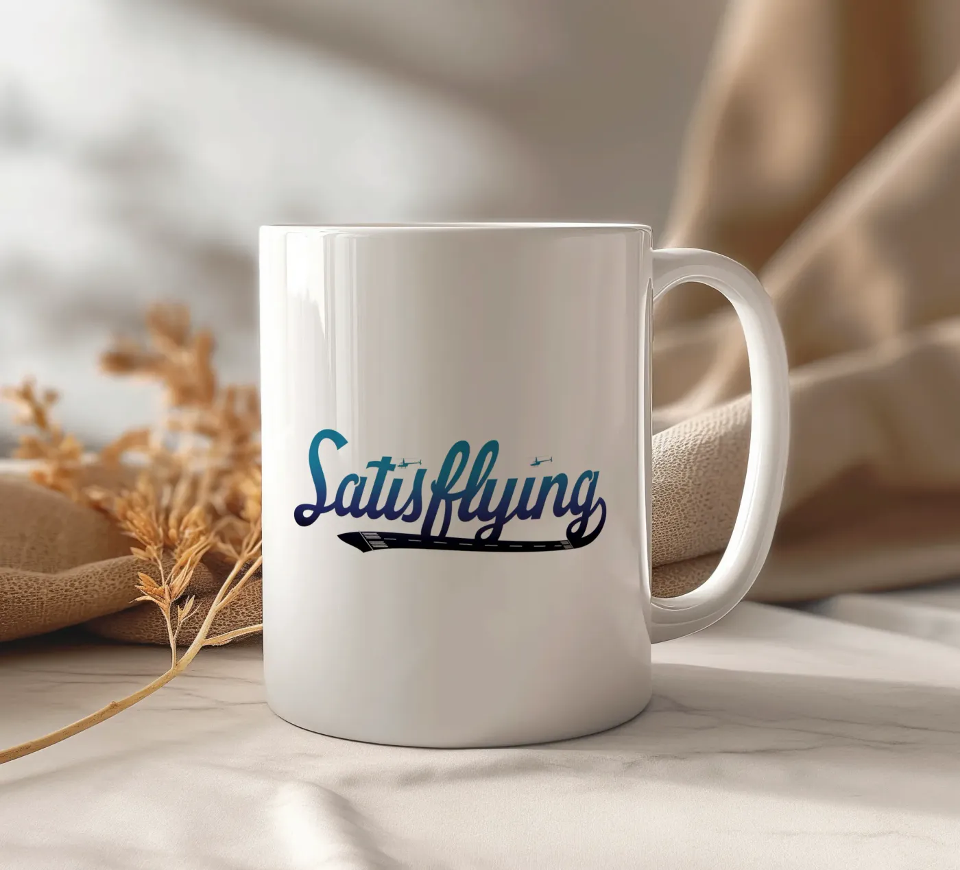 Satisflying ceramic mug by pilotpegasus