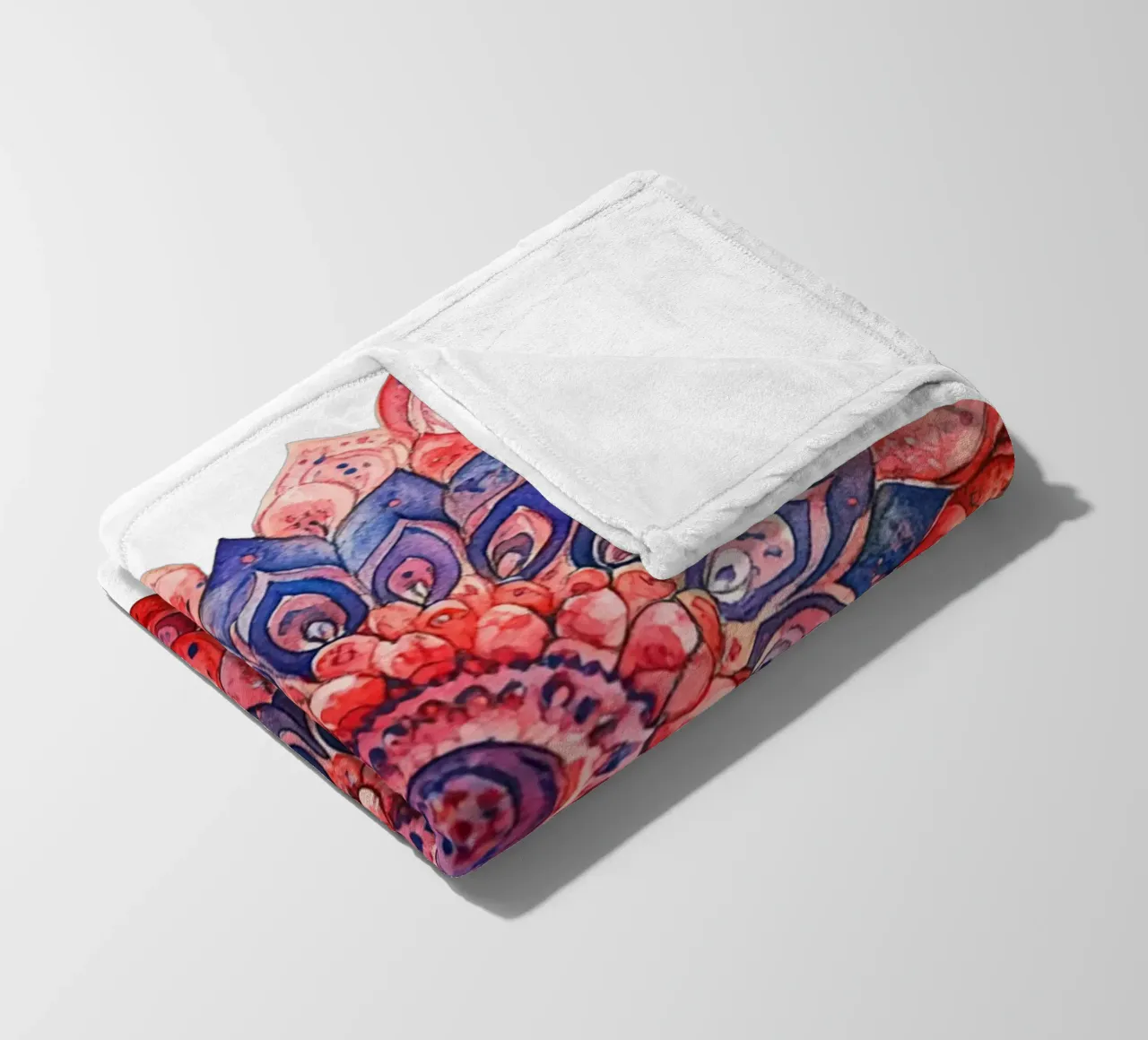 Mandala dell'amore ad acquerello coperta in pile da Spiritual Touch