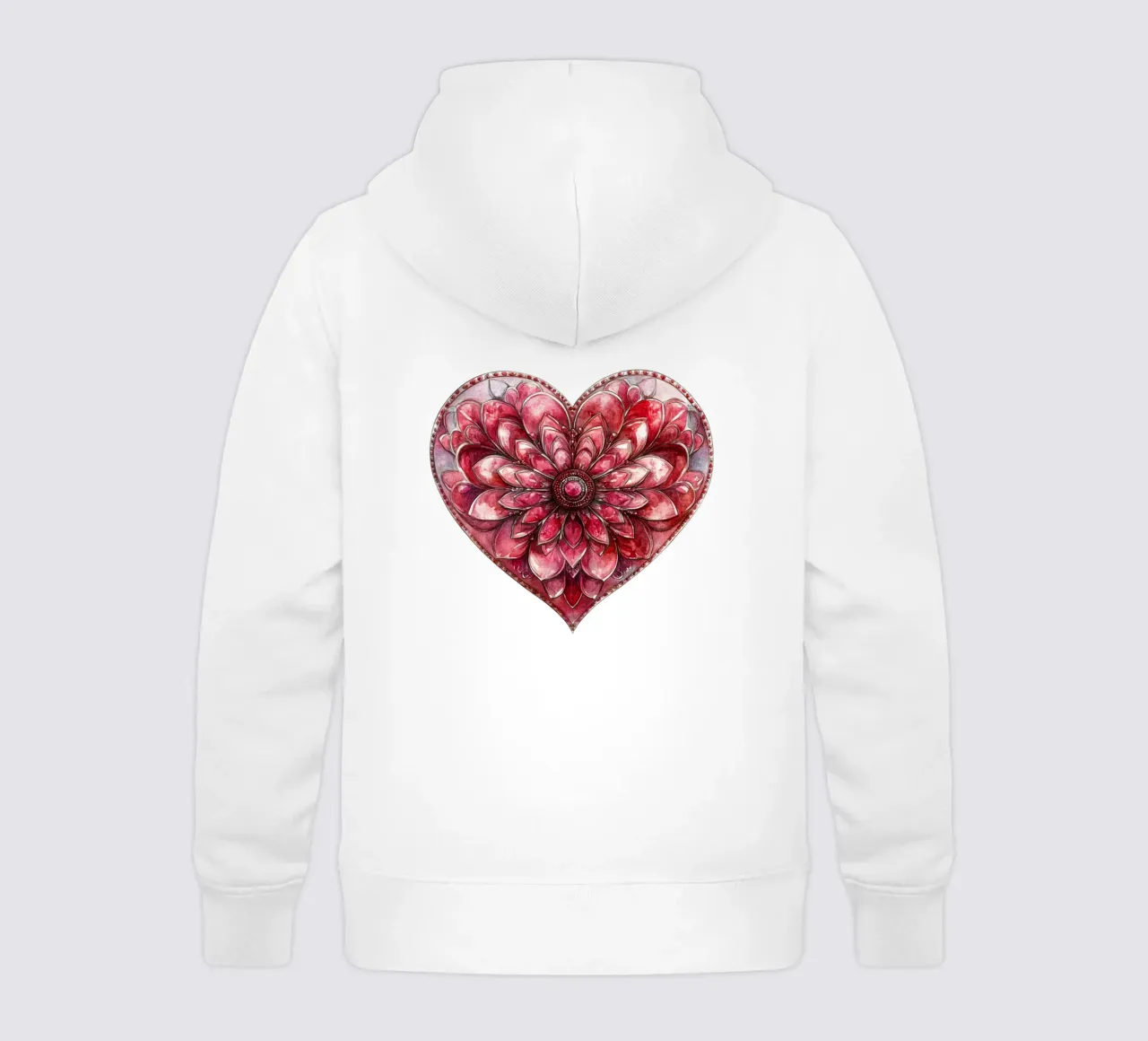 Mandala dell'amore ad acquerello felpa bambino con cappuccio da Spiritual Touch