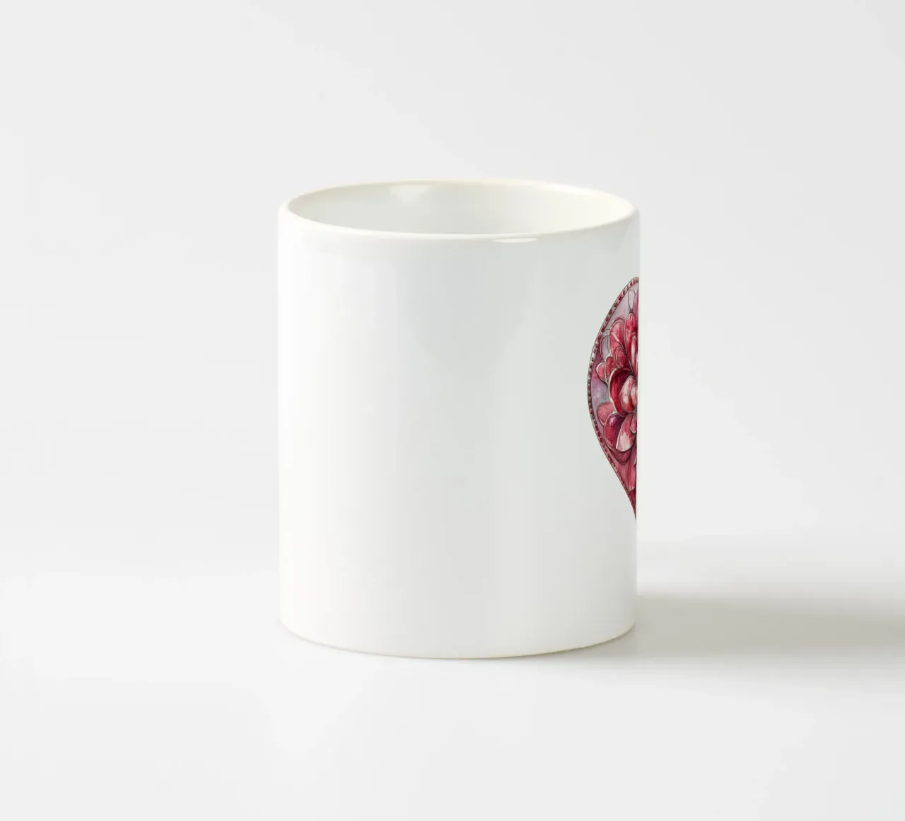 Mandala dell'amore ad acquerello tazza in ceramica da Spiritual Touch
