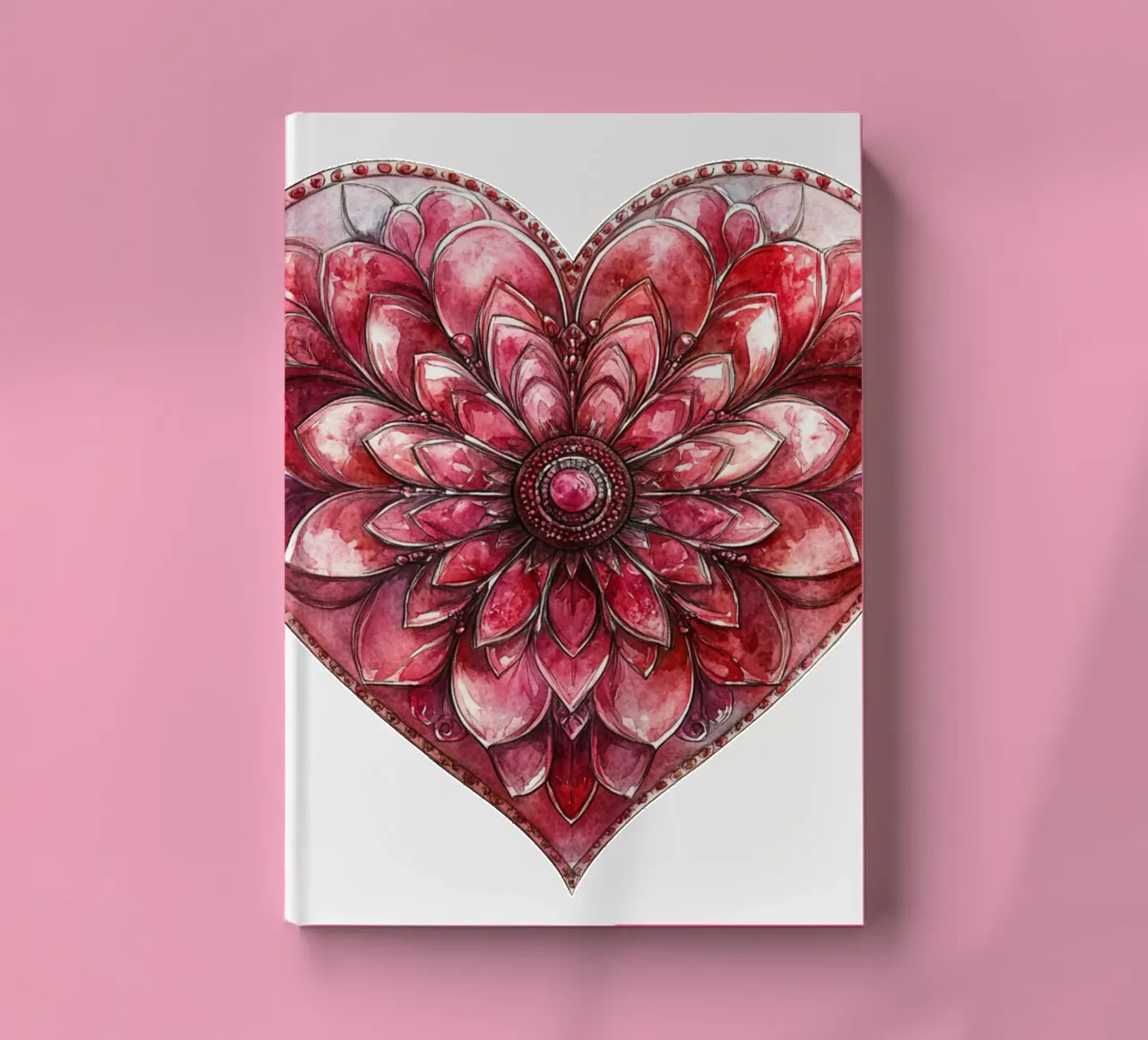 Mandala dell'amore ad acquerello diario da Spiritual Touch