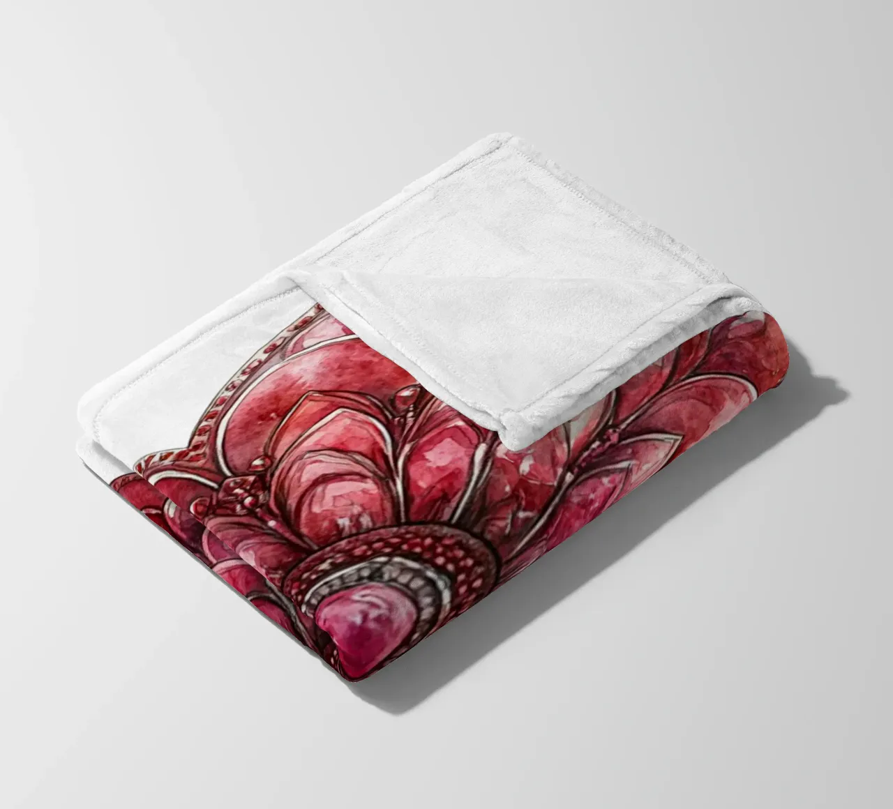 Mandala dell'amore ad acquerello coperta in pile da Spiritual Touch