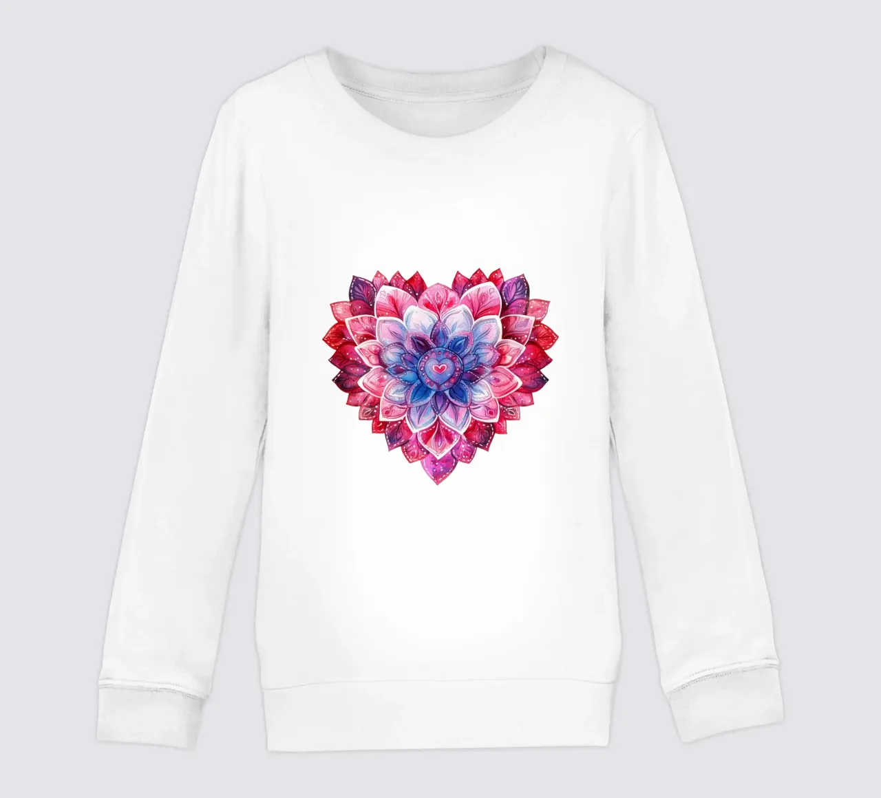 Mandala dell'amore ad acquerello felpa bambino da Spiritual Touch