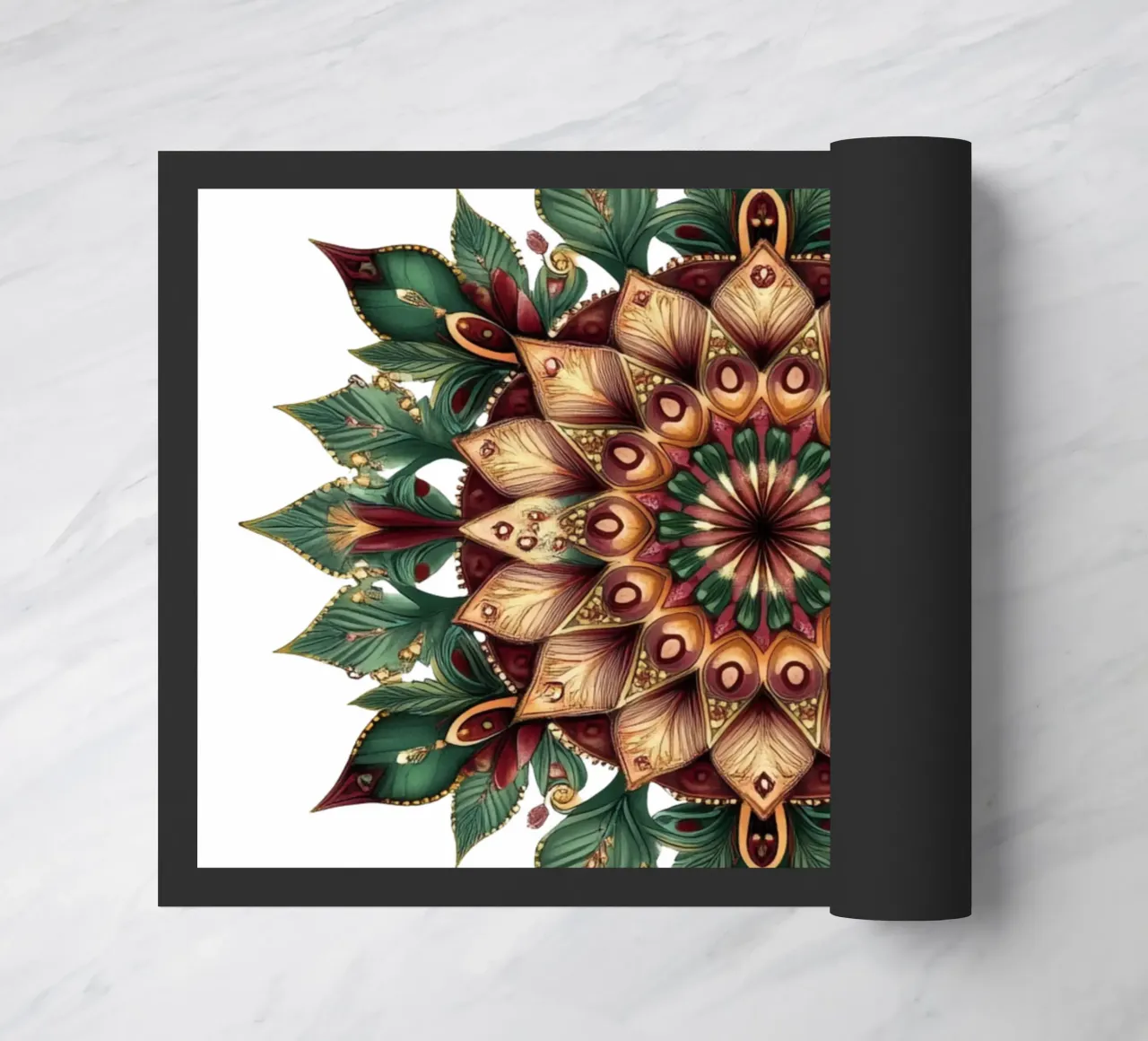 Christmas Mandala doormat by Spiritual Touch