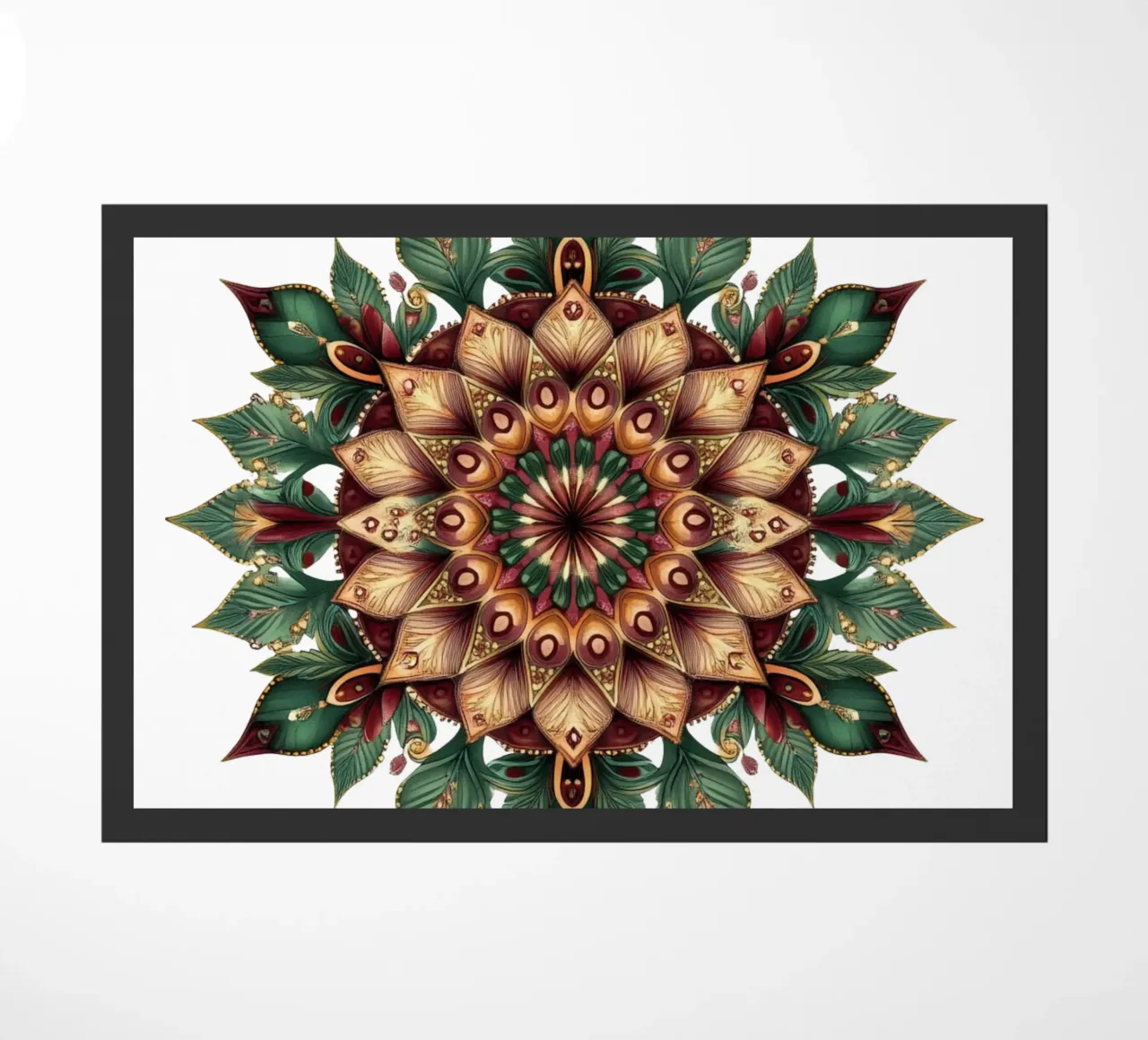 Christmas Mandala doormat by Spiritual Touch