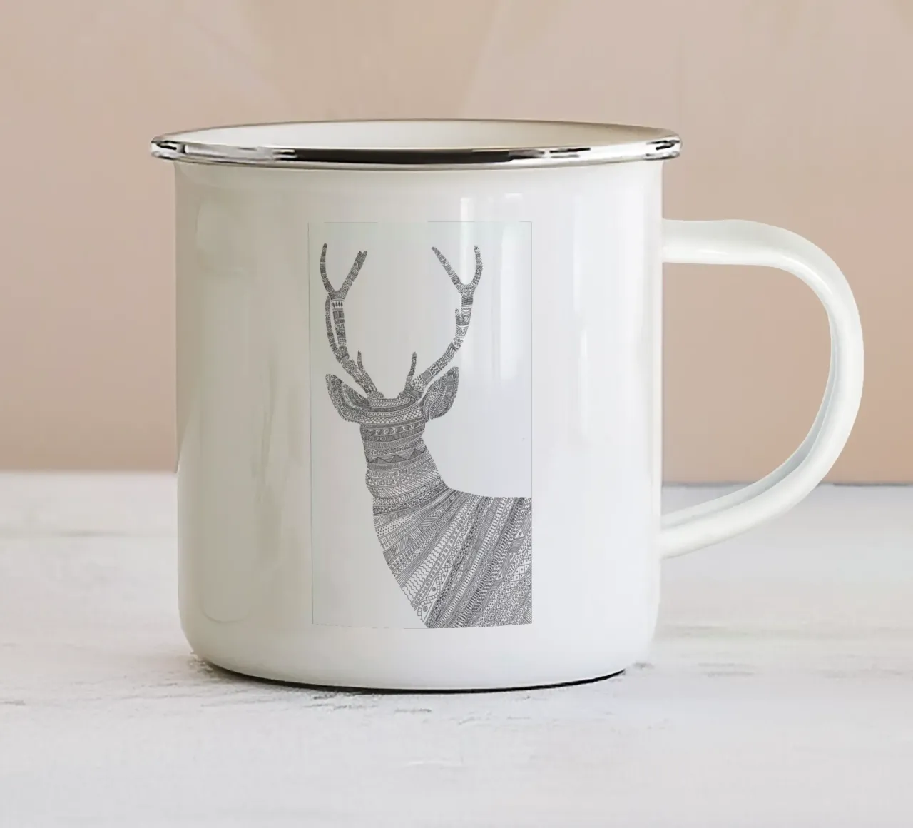 Stag 01 tazza in smalto da Florent Bodart