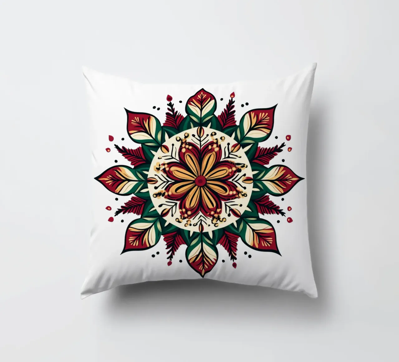 Mandala di Natale cuscino da Spiritual Touch