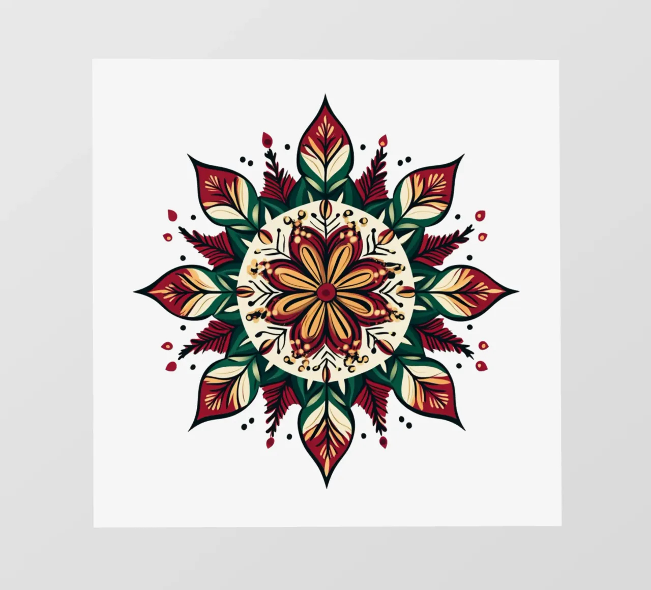 Mandala di Natale telo in pvc da Spiritual Touch