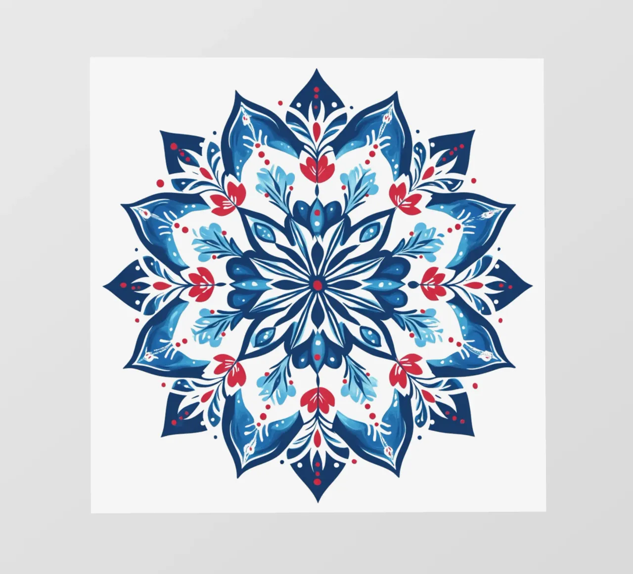 Christmas Mandala pvc cover by Spiritual Touch