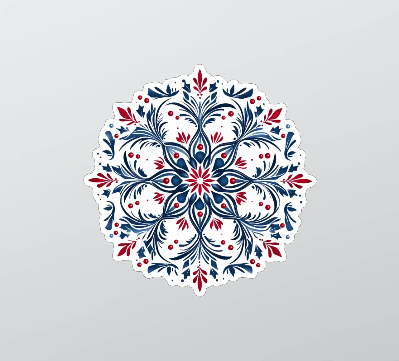 Mandala de Noël autocollant de Spiritual Touch