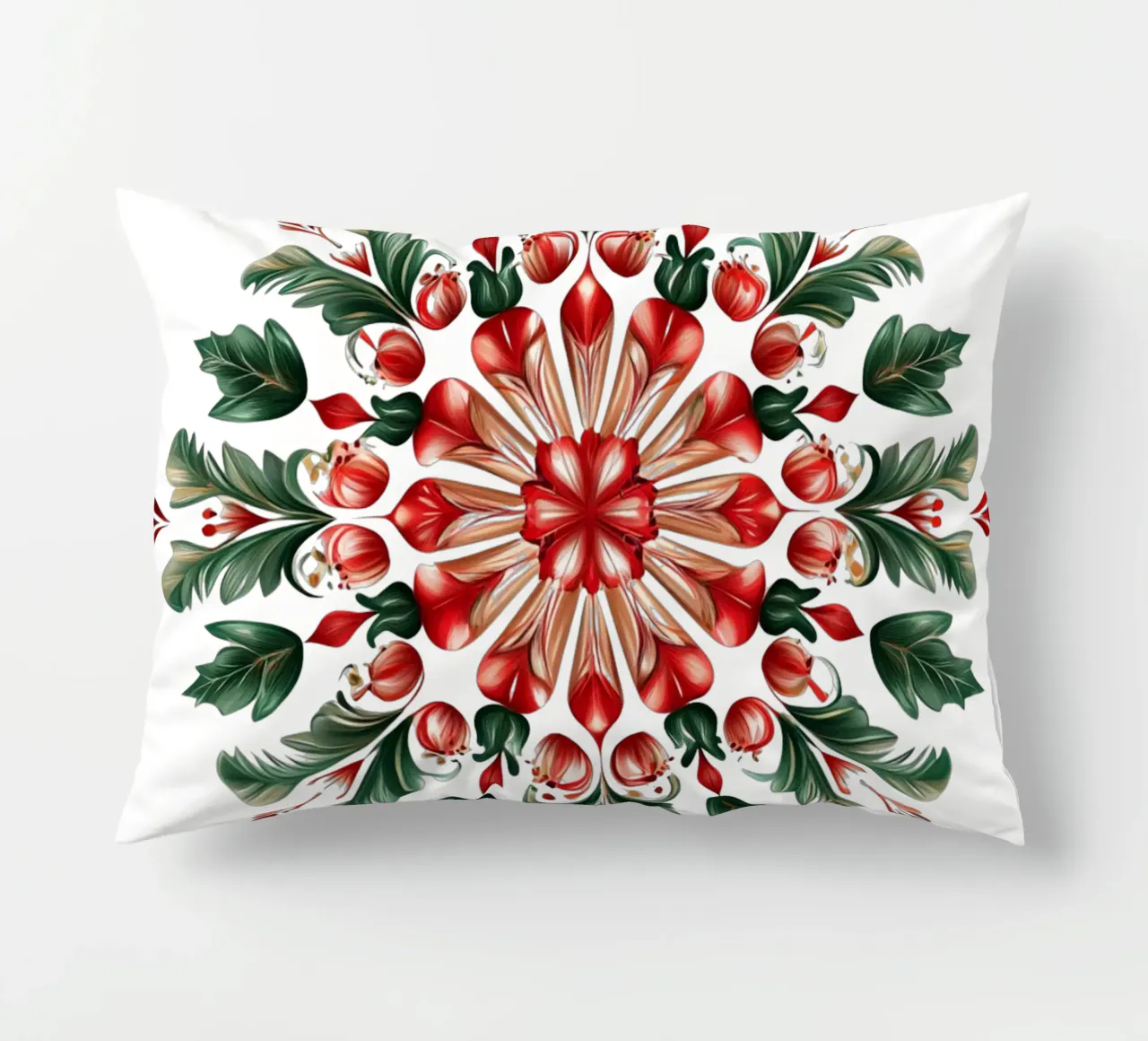 Christmas Mandala decorative cushion by Spiritual Touch