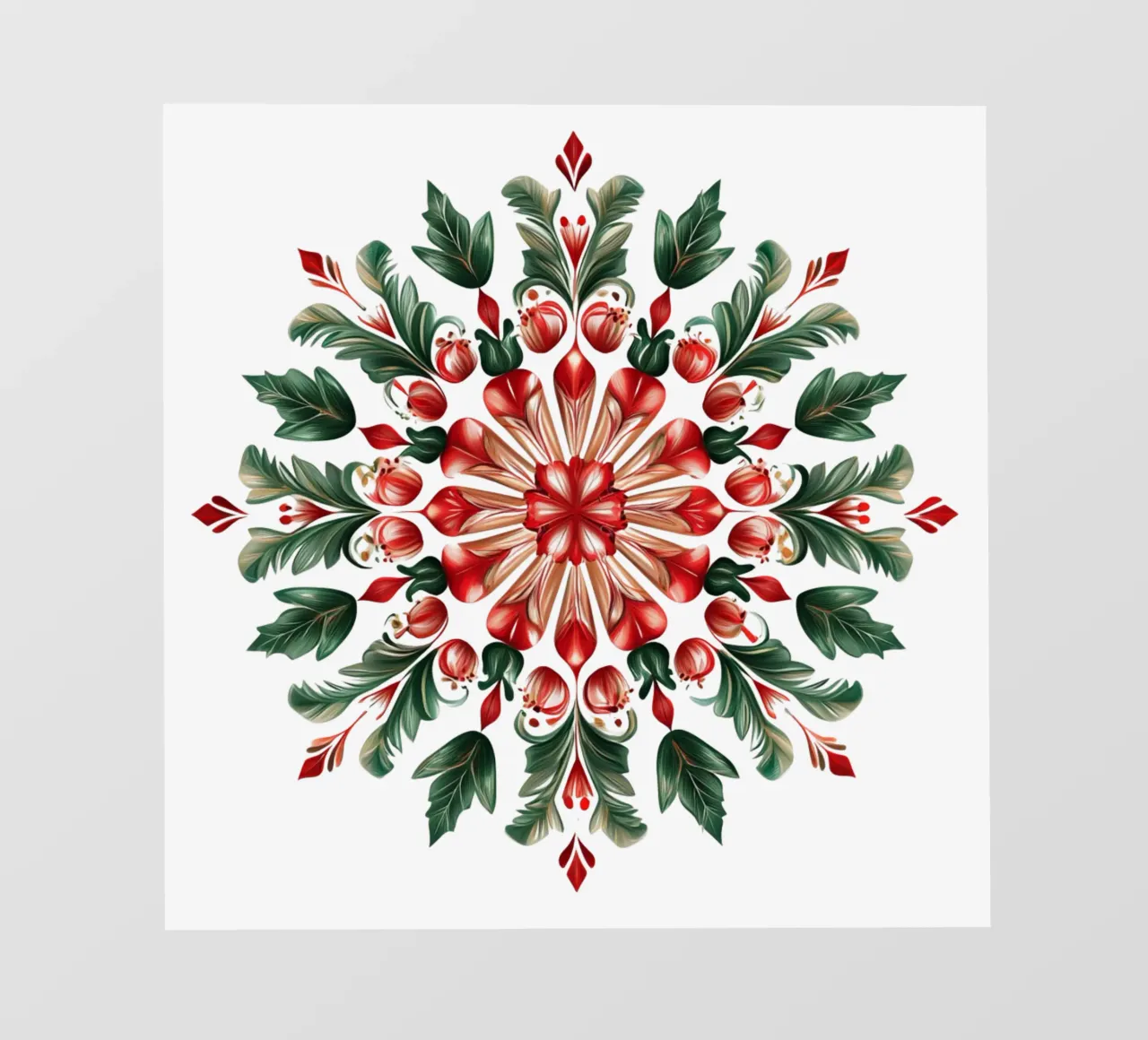 Mandala de Noël bâche pvc de Spiritual Touch
