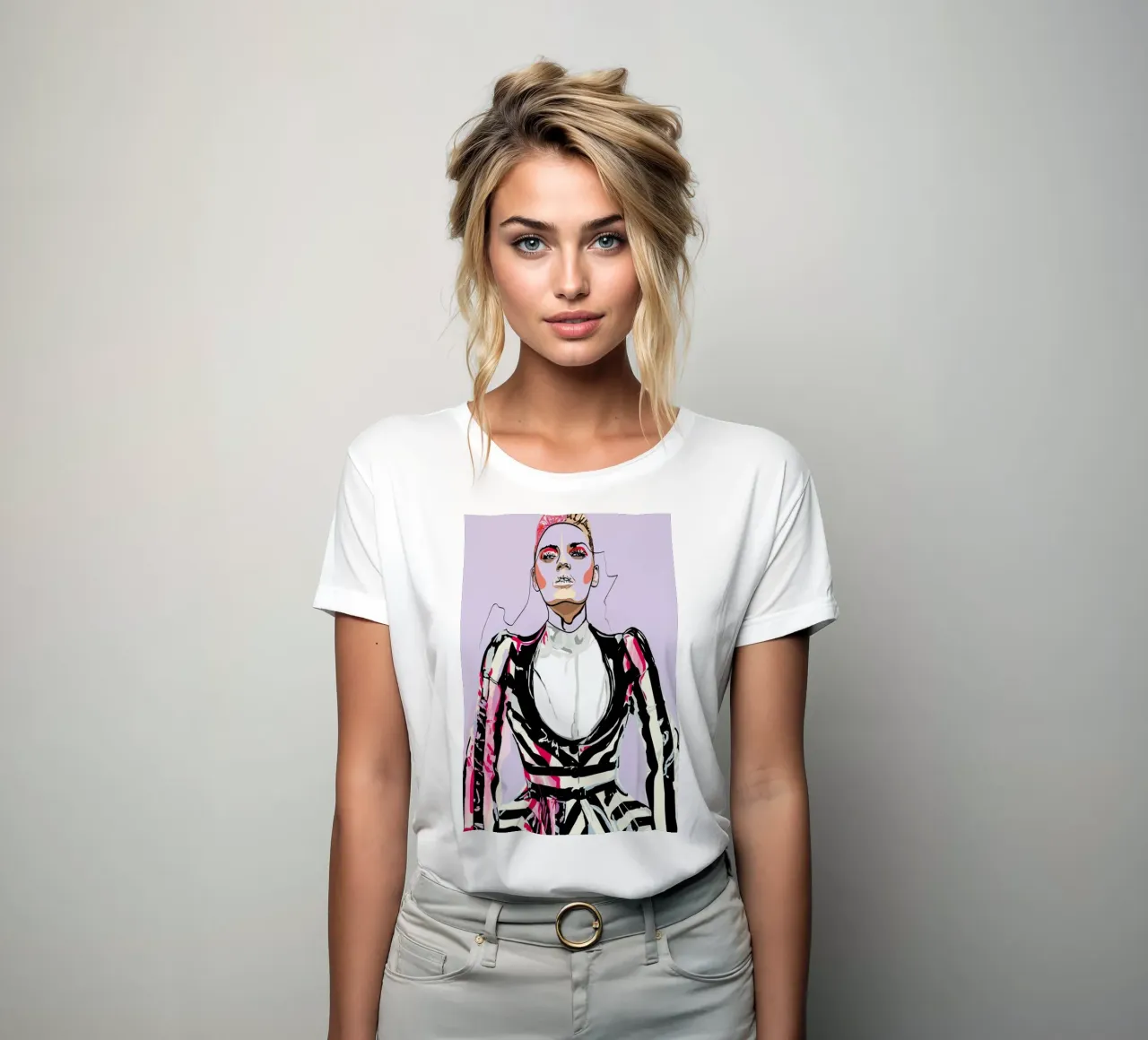 Pretty in Pink 3 t-shirt ajusté pour femmes de Marcell Naubert