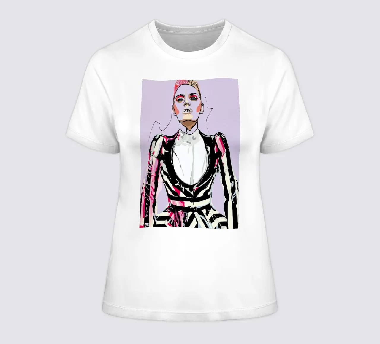 Pretty in Pink 3 t-shirt ajusté pour femmes de Marcell Naubert