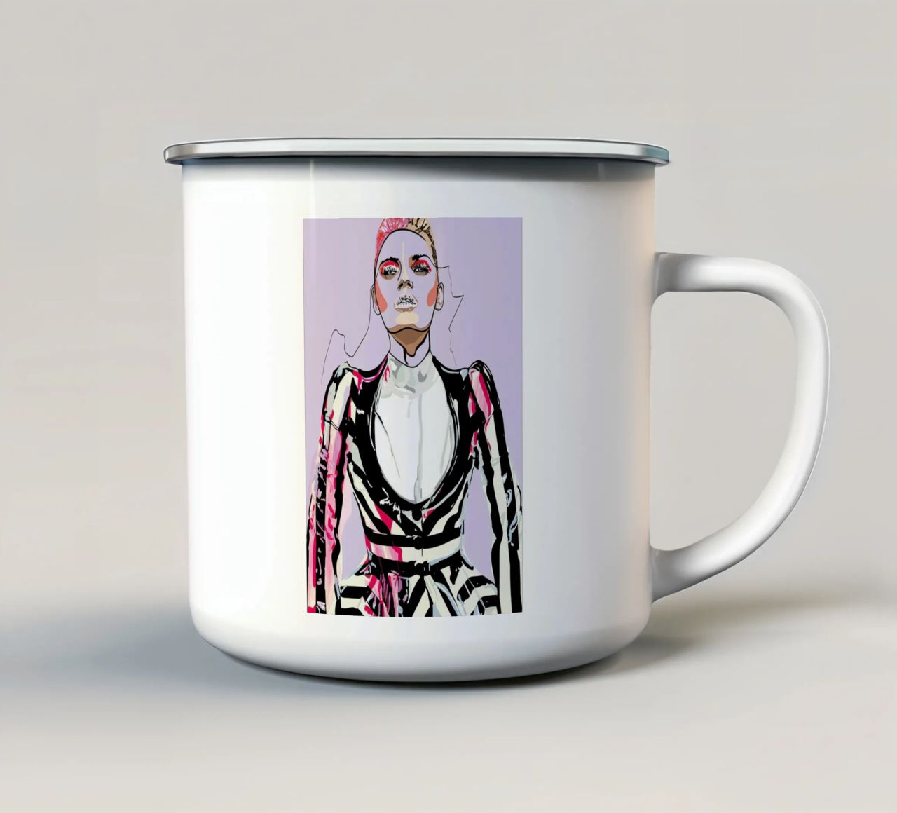 Pretty in Pink 3 tazza in smalto da Marcell Naubert