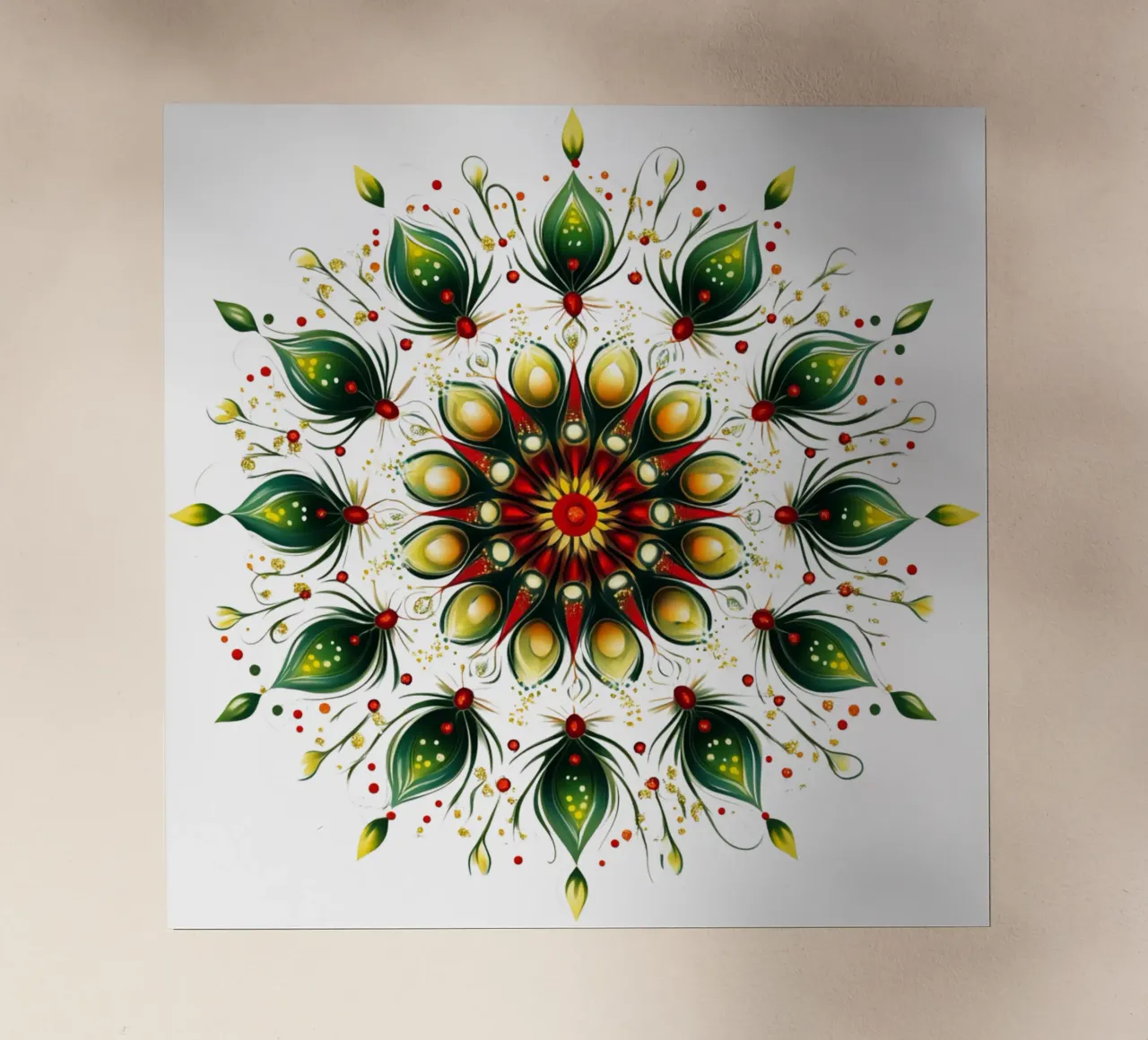 Mandala di Natale pellicola backlit da Spiritual Touch