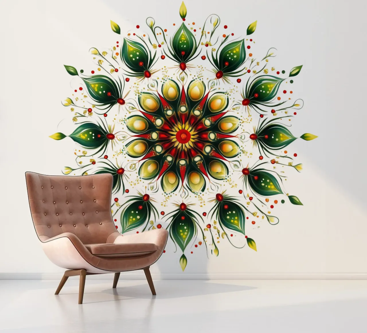 Christmas Mandala photo wallpaper by Spiritual Touch