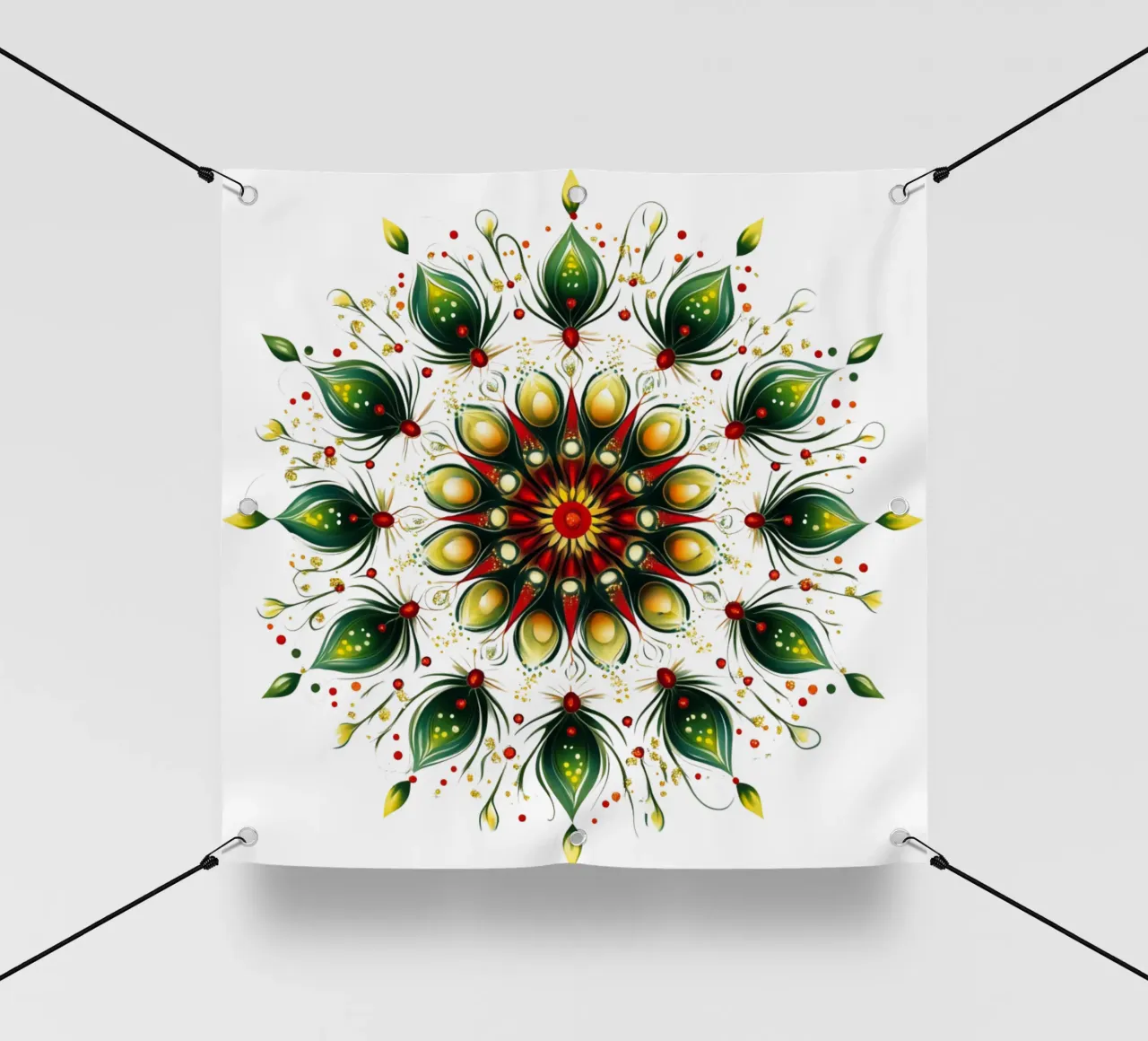 Mandala di Natale telo in pvc da Spiritual Touch
