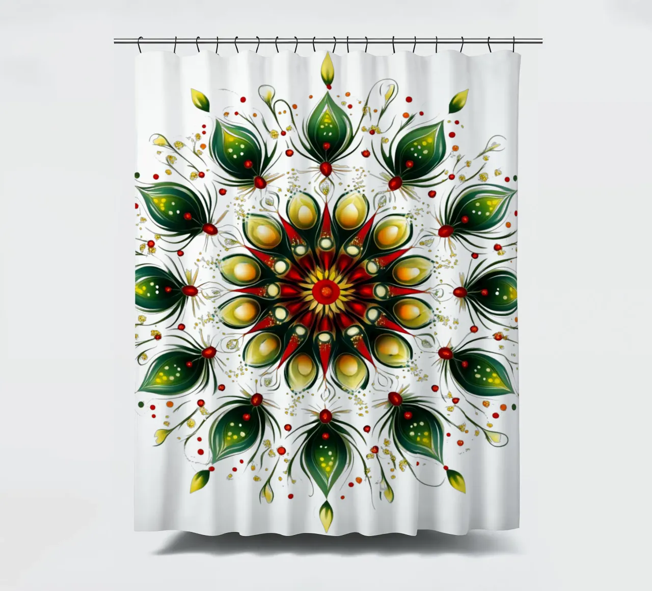 Kerst Mandala douchegordijn van Spiritual Touch