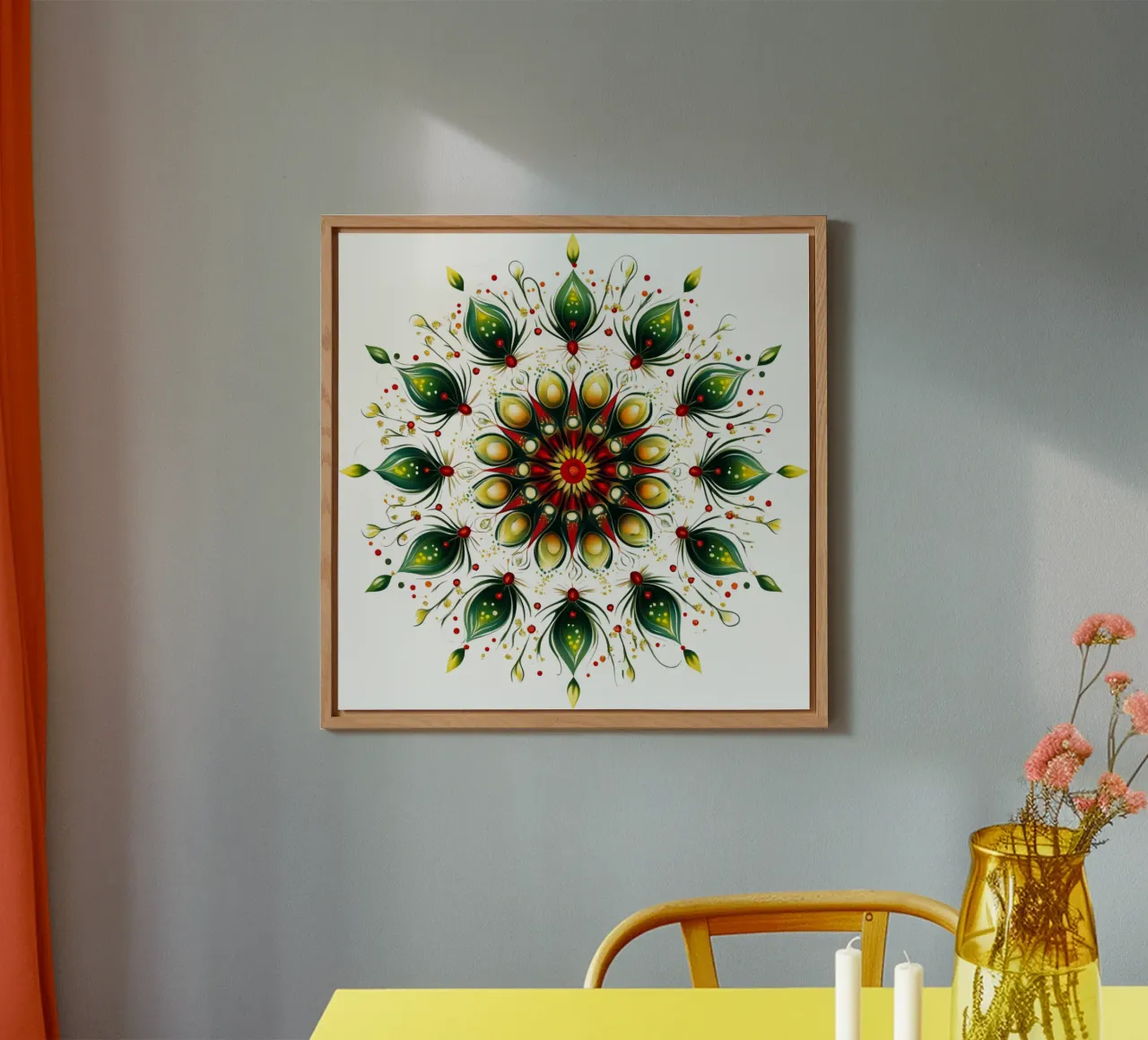 Christmas Mandala forex plate by Spiritual Touch