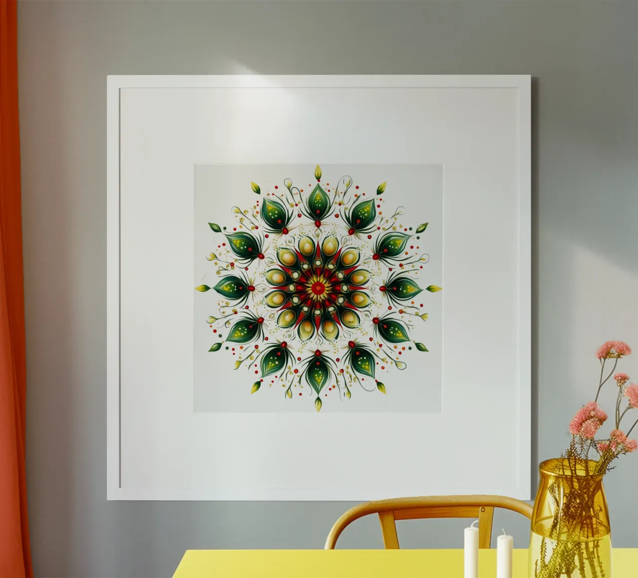 Christmas Mandala poster by Spiritual Touch