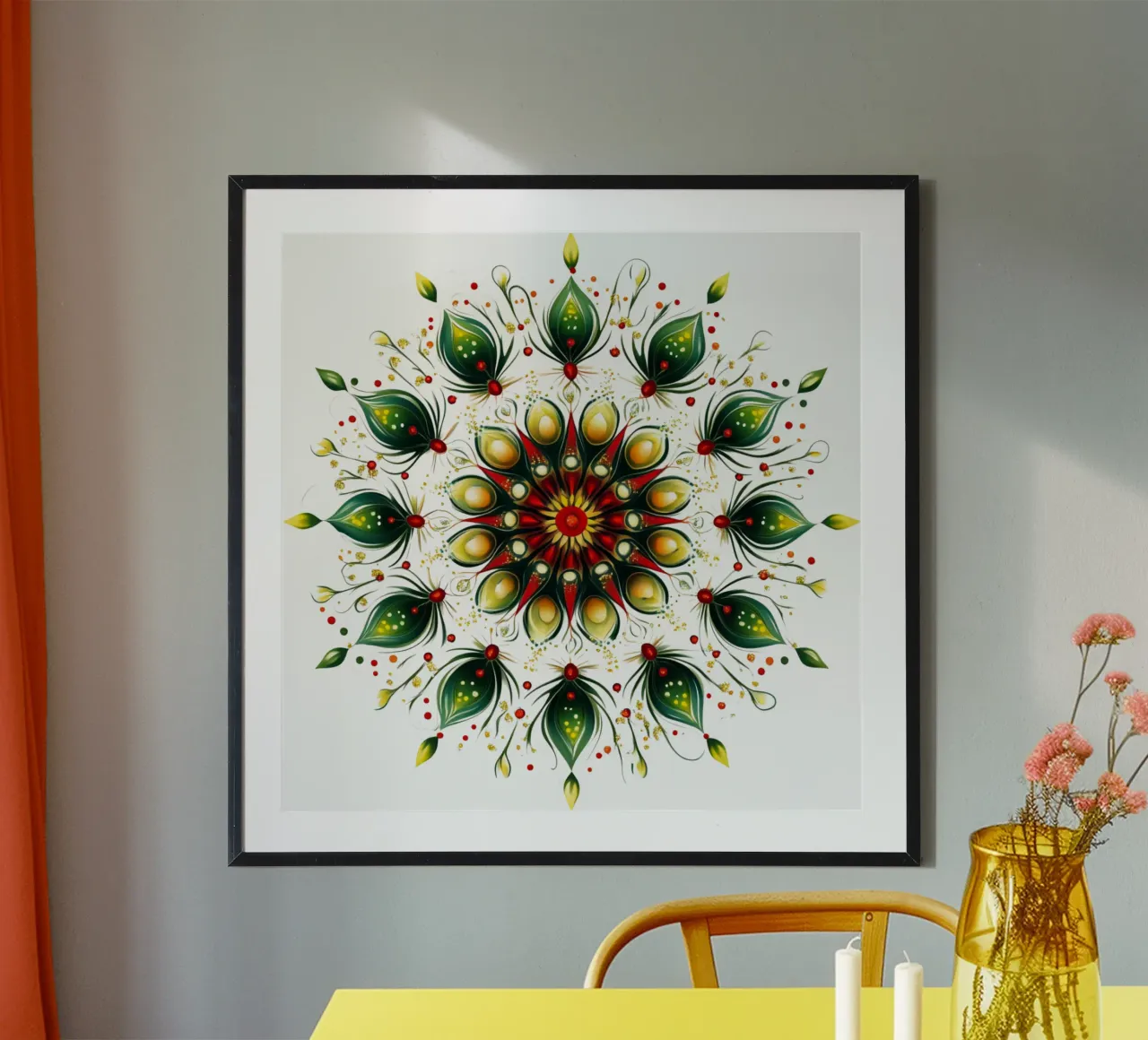 Christmas Mandala poster by Spiritual Touch