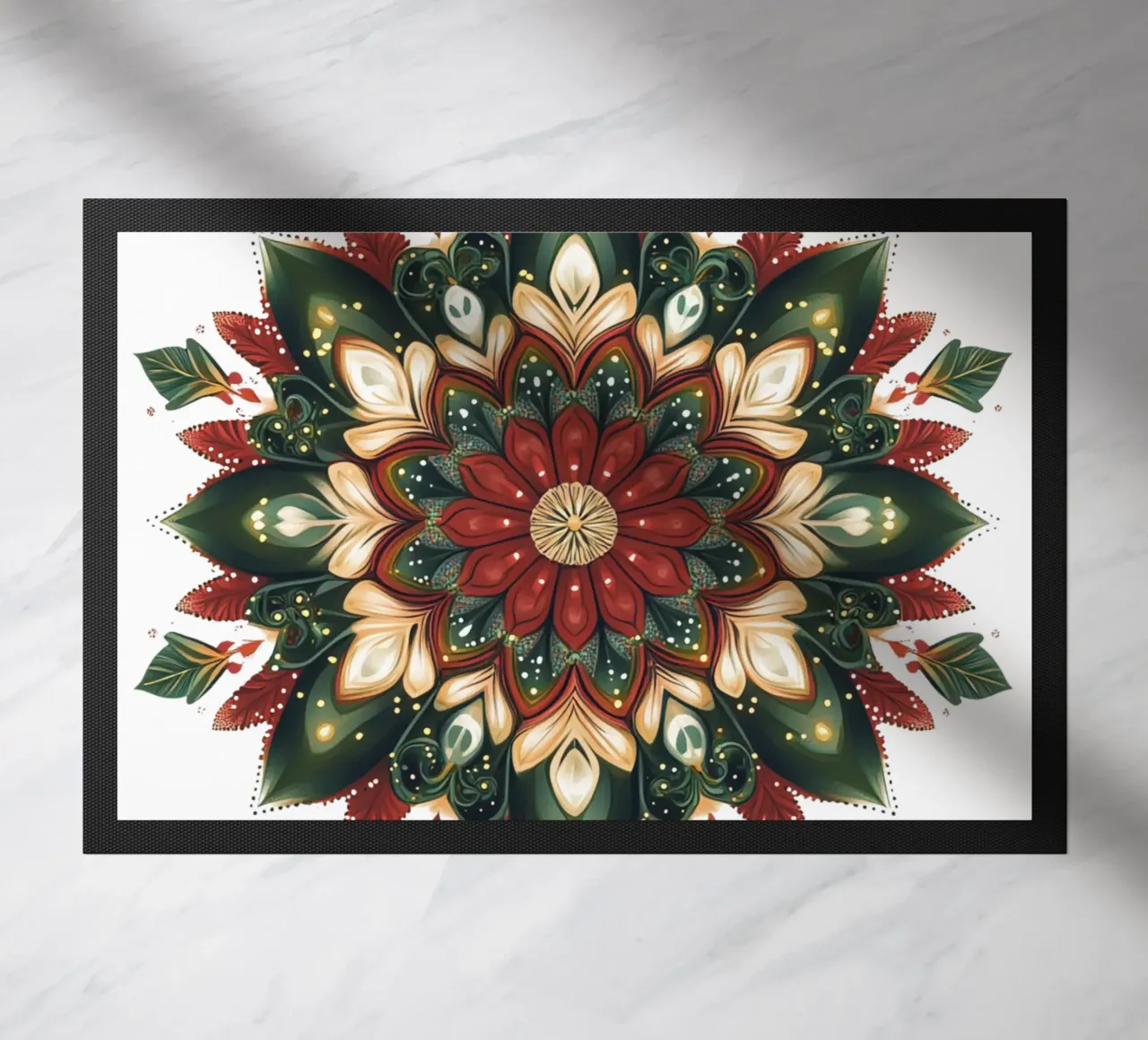 Mandala di Natale zerbino da Spiritual Touch
