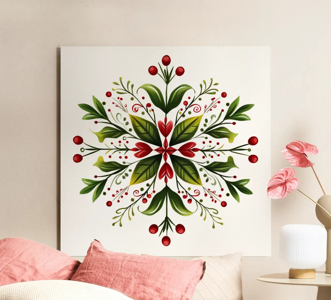 Mandala de Noël alu dibond de Spiritual Touch