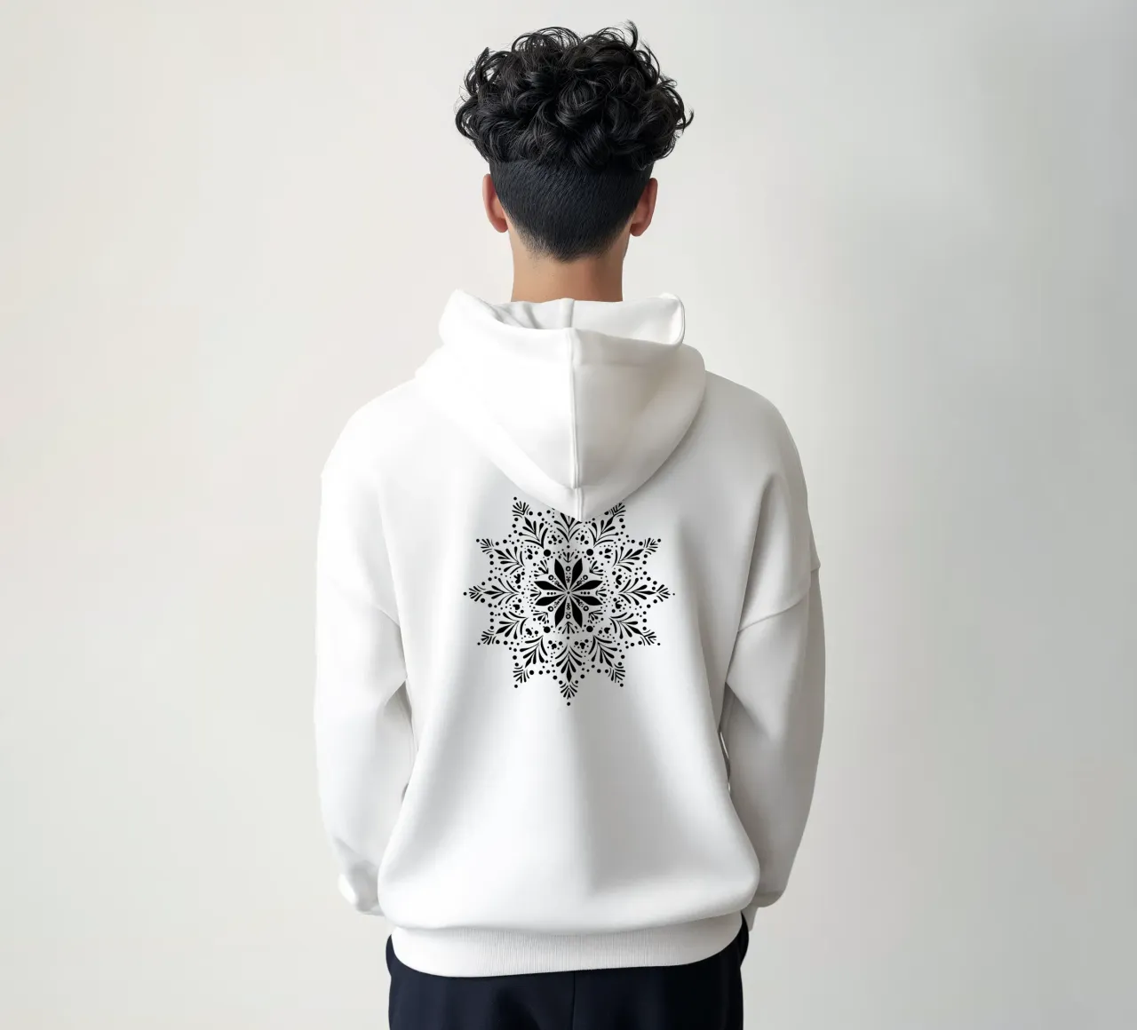 Mandala di Natale felpa con cappuccio da Spiritual Touch