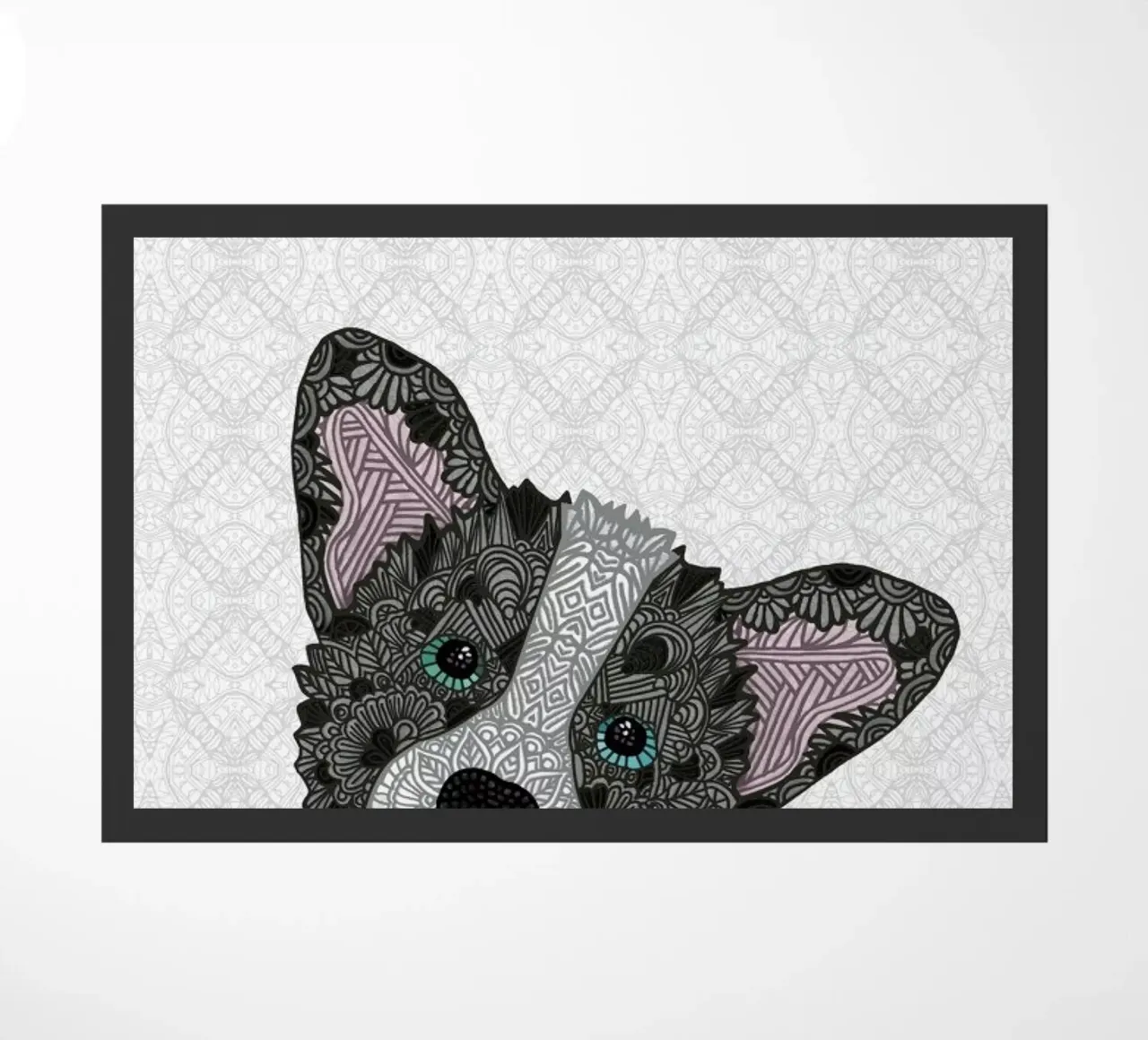 Buster doormat by Angelika Parker