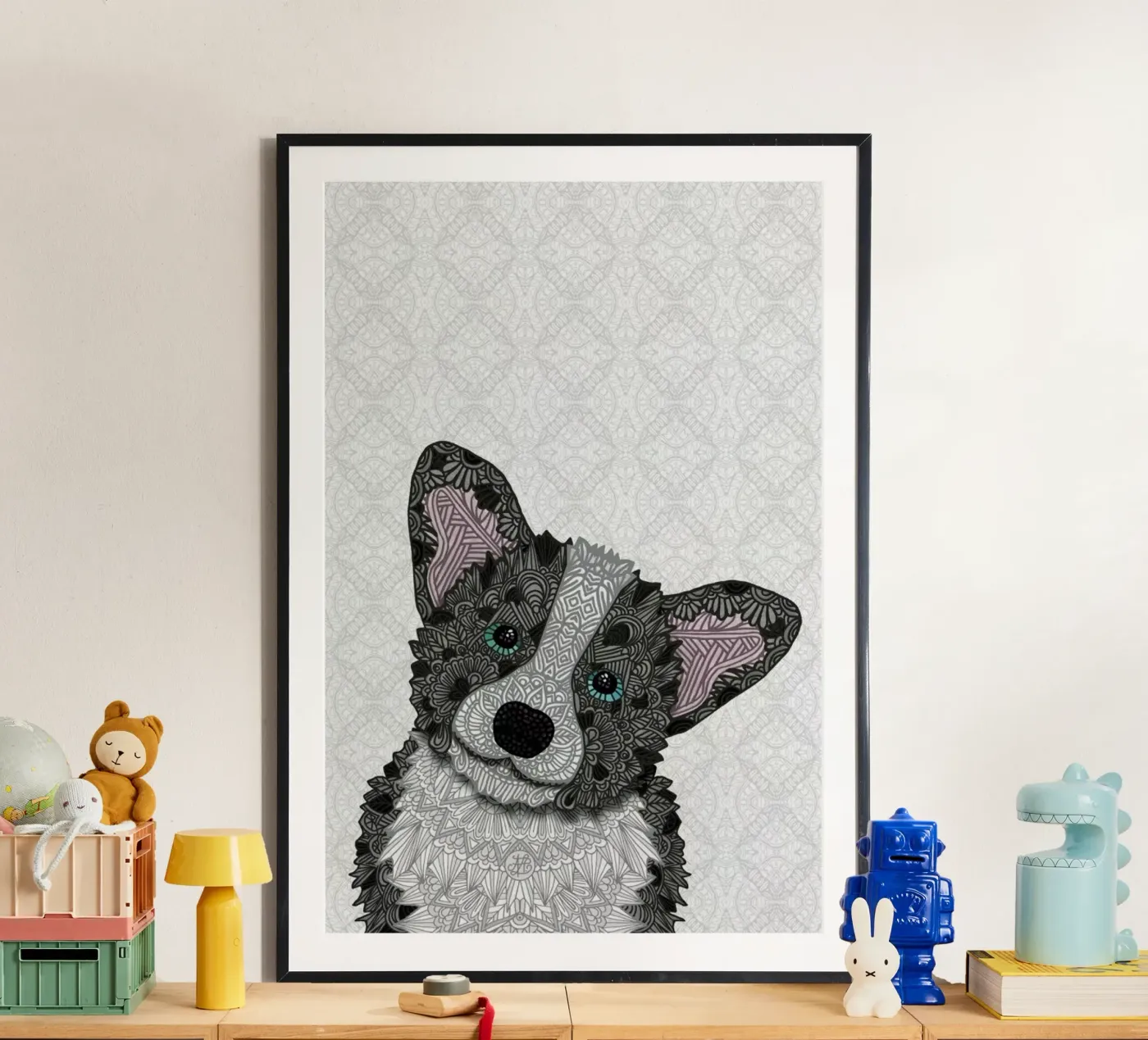 Buster poster van Angelika Parker