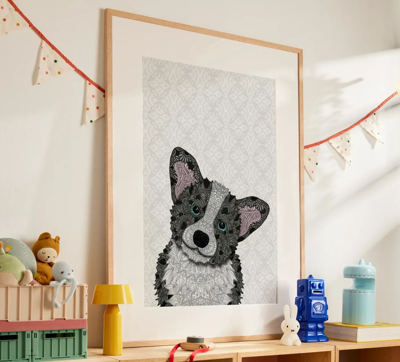 Buster poster van Angelika Parker