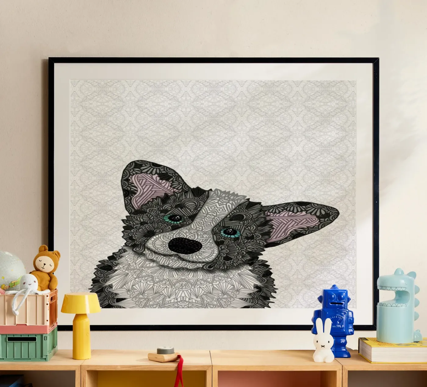 Buster poster van Angelika Parker