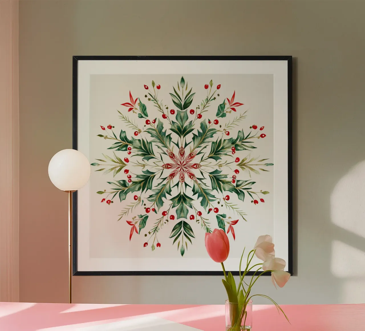 Christmas Mandala poster by Spiritual Touch