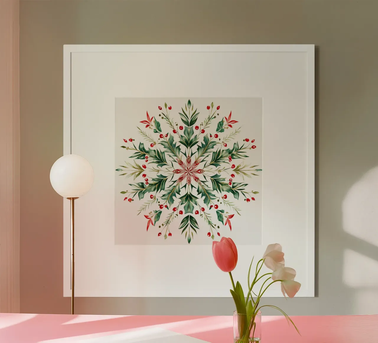 Christmas Mandala poster by Spiritual Touch
