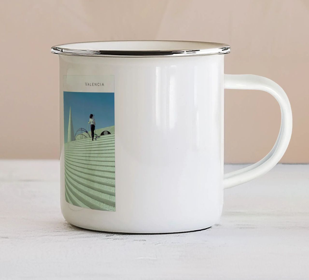 Valencia 7485 tazza in smalto da In Full Color