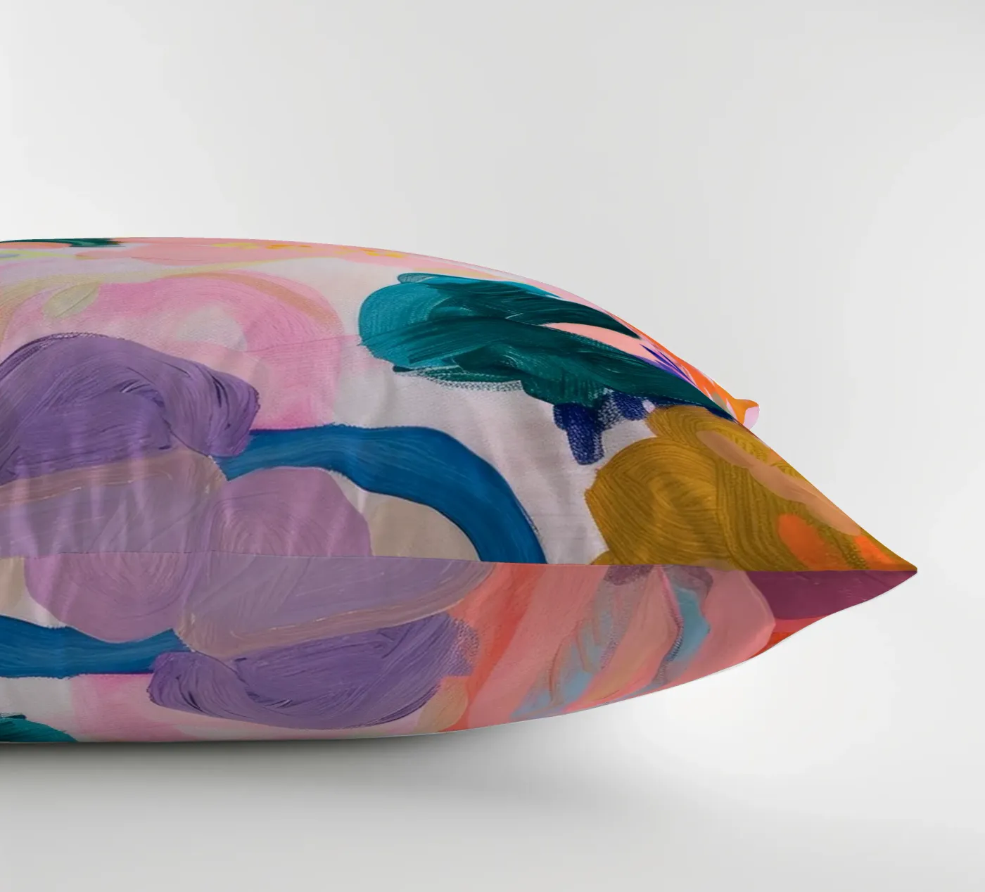 Blume abstrakte bunte Kunstdrucke, abstrakte florale Kunstwerke Kissen von Boheme