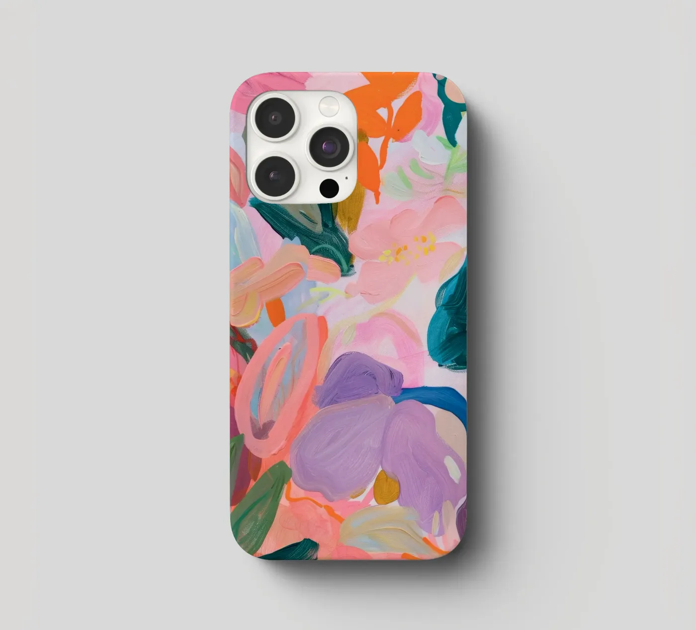 Blume abstrakte bunte Kunstdrucke, abstrakte florale Kunstwerke iPhone Hülle von Boheme
