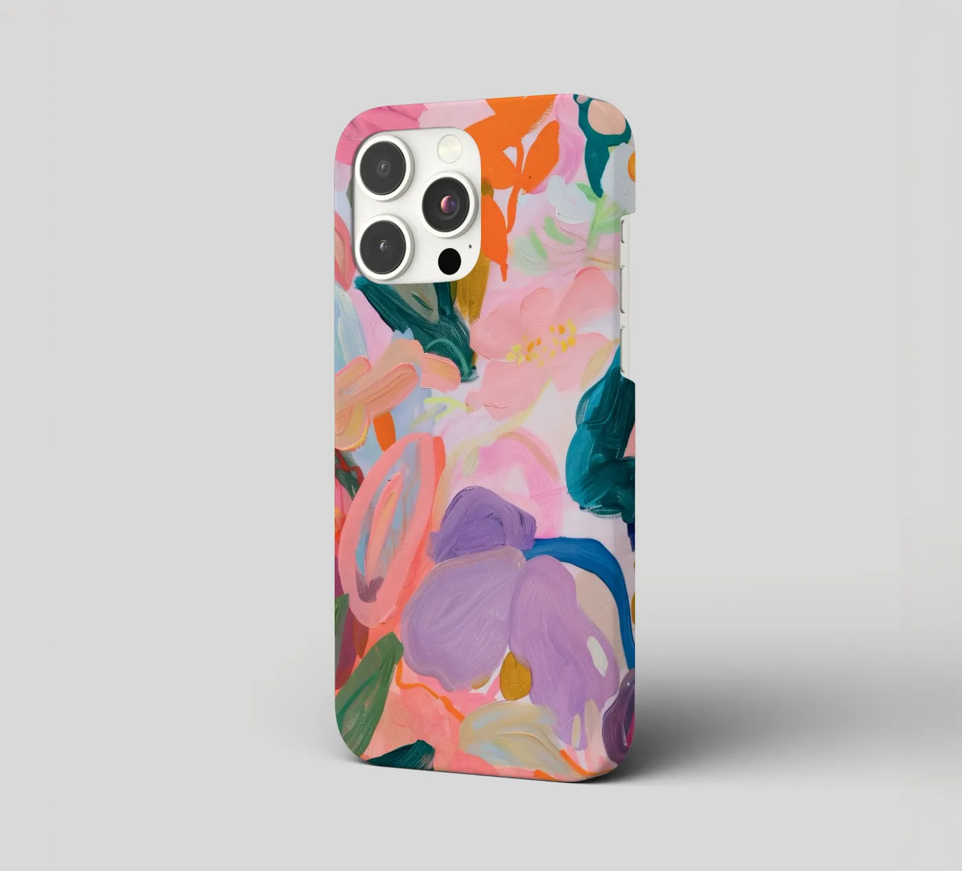 Blume abstrakte bunte Kunstdrucke, abstrakte florale Kunstwerke iPhone Hülle von Boheme