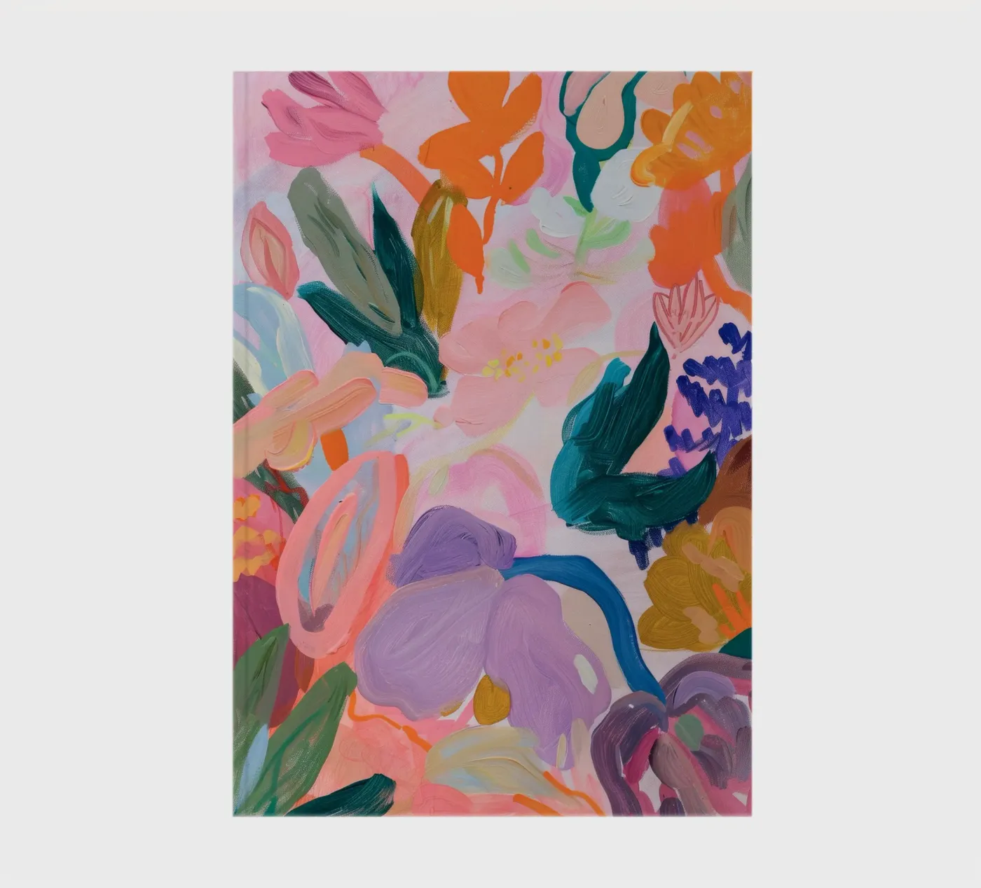 Stampe d'arte colorate astratte di fiori, opere d'arte floreali astratte quaderno da Boheme
