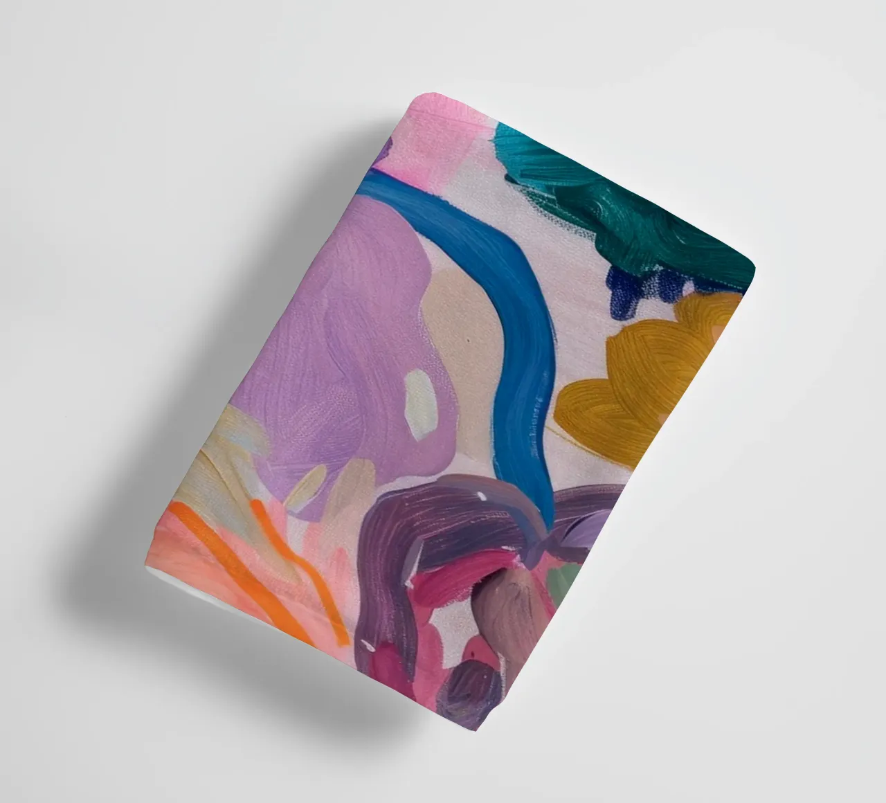 Stampe d'arte colorate astratte di fiori, opere d'arte floreali astratte asciugamano da bagno da Boheme