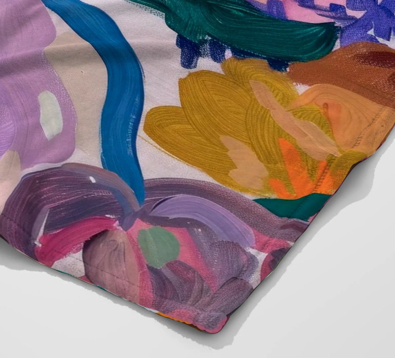 Blume abstrakte bunte Kunstdrucke, abstrakte florale Kunstwerke Fleecedecke von Boheme