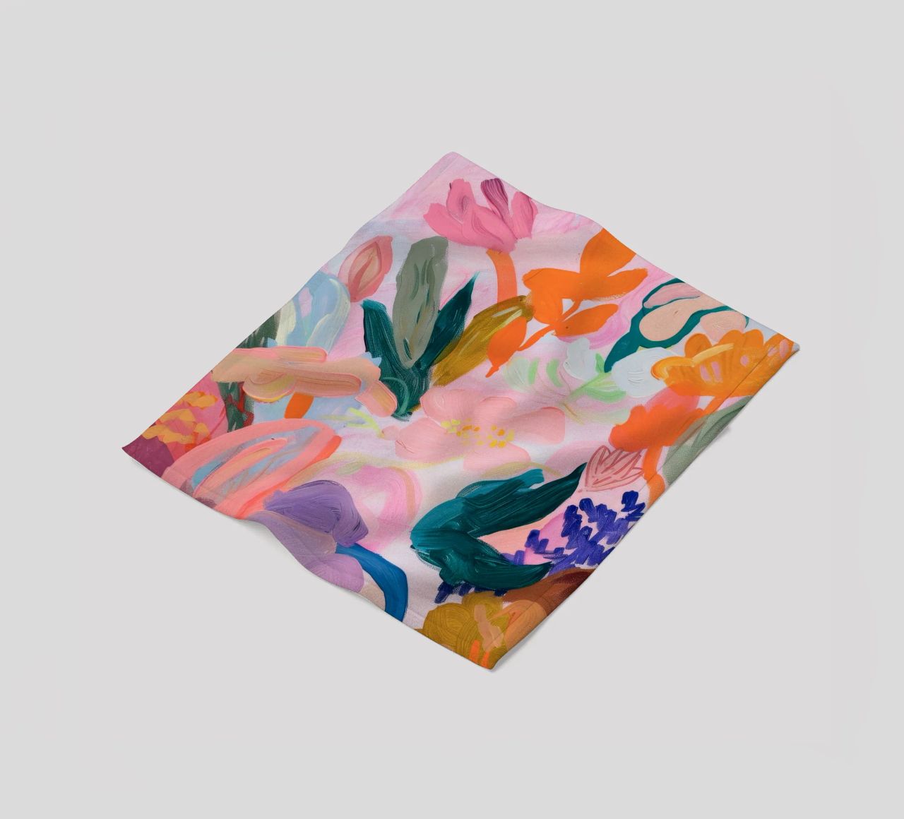 Blume abstrakte bunte Kunstdrucke, abstrakte florale Kunstwerke Fleecedecke von Boheme
